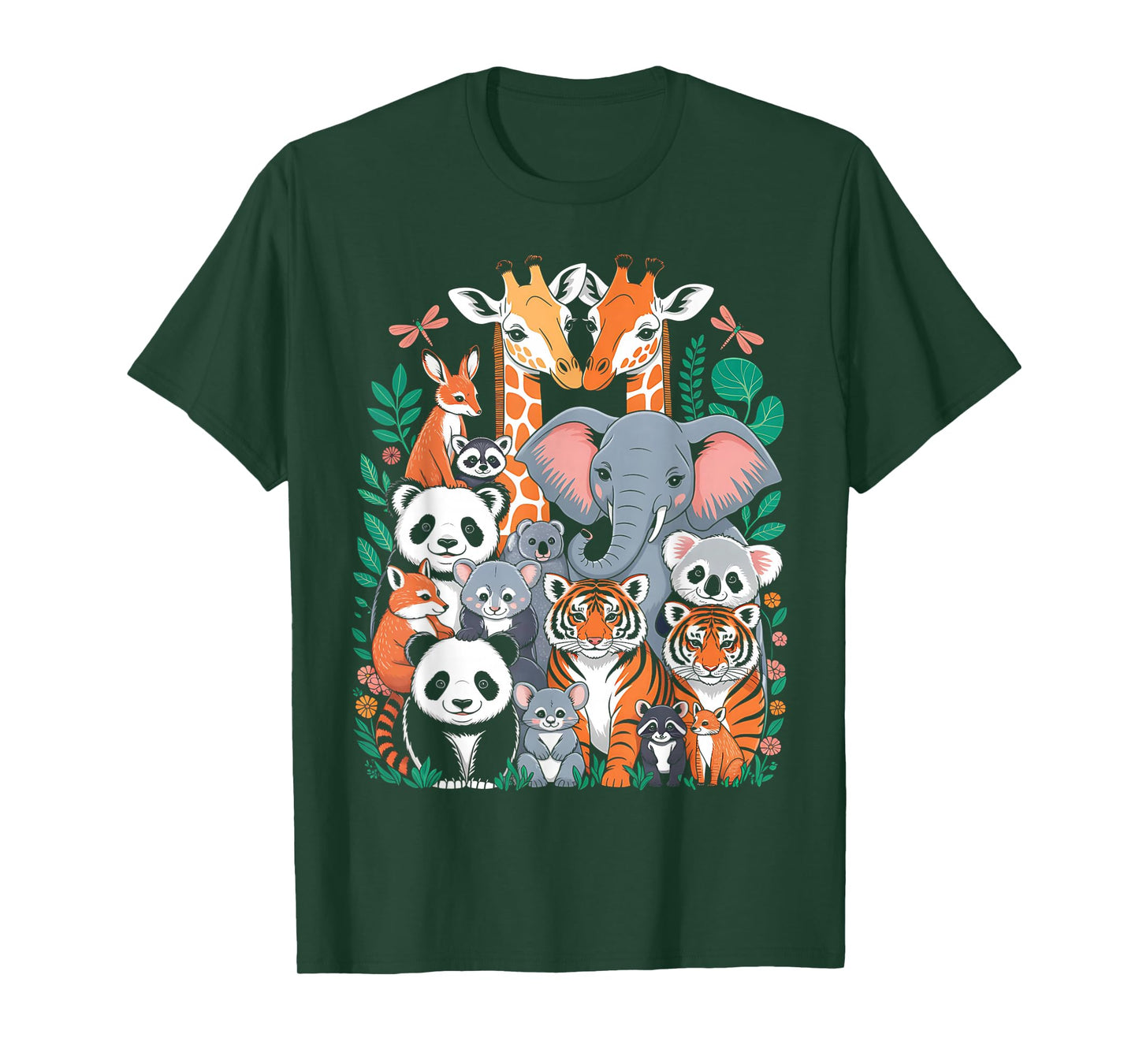 Zoo Animals Wildlife Birthday Party Animal Safari Jungle T-Shirt