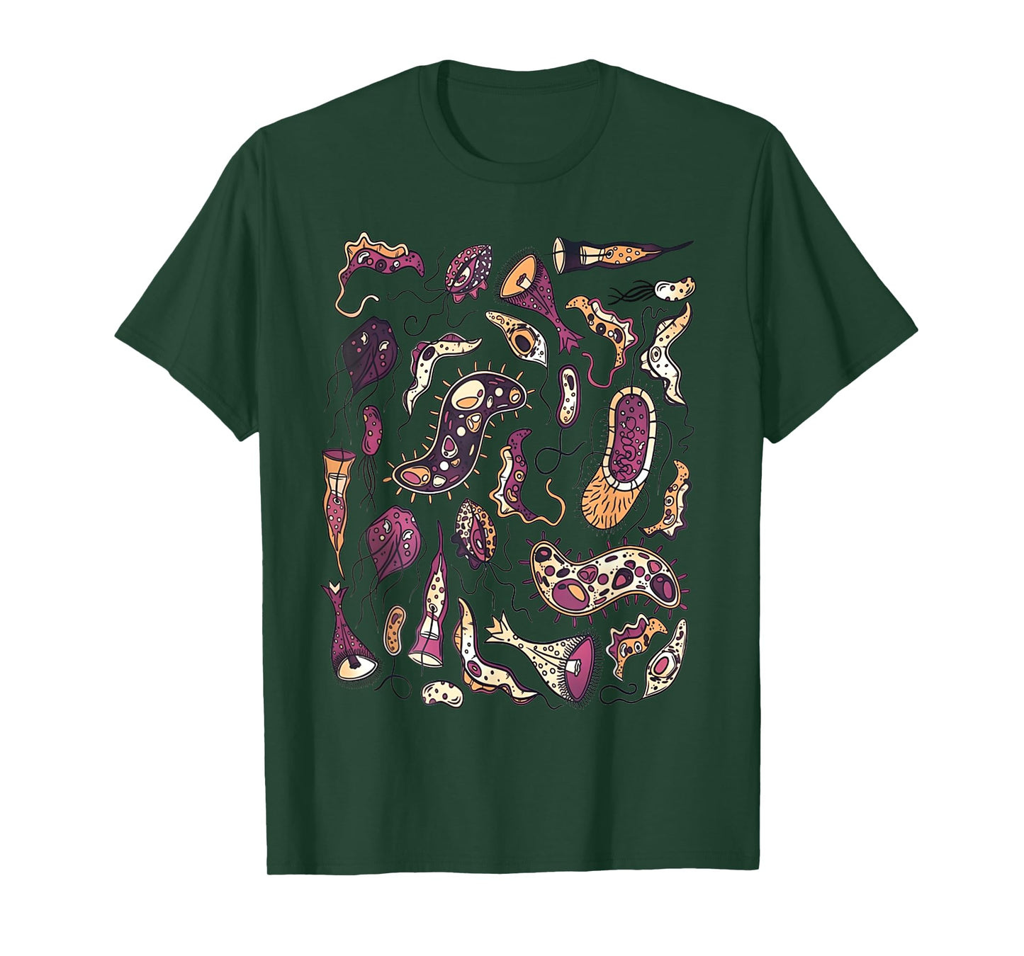 Microbiology Biology Science Bacteriophage Bacteria Anatomy T-Shirt