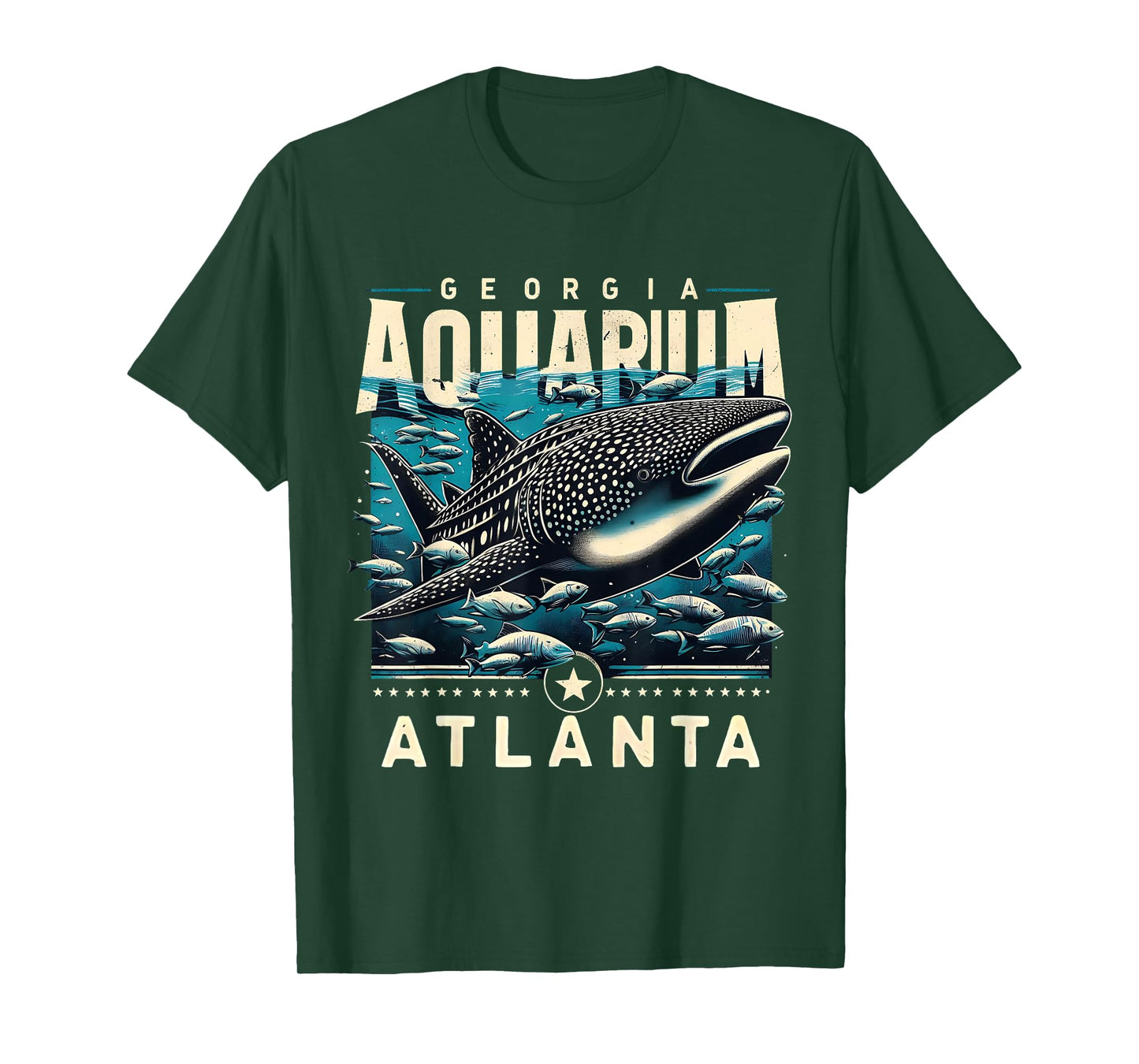 Whale Shark Ocean Life Atlanta Souvenir Art T-Shirt