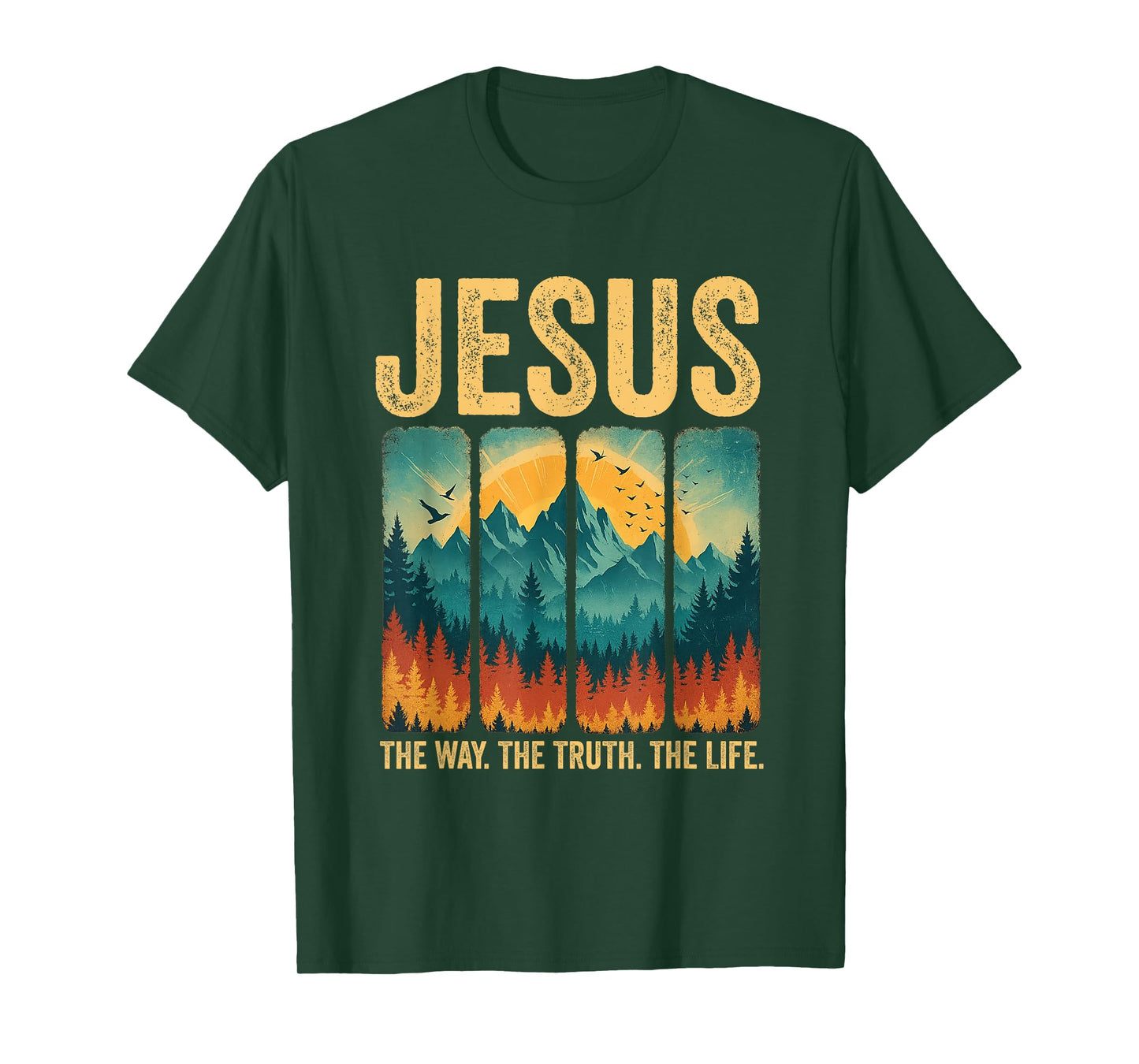 Jesus The Way Truth Life Women Men Kids Christian Worship T-Shirt