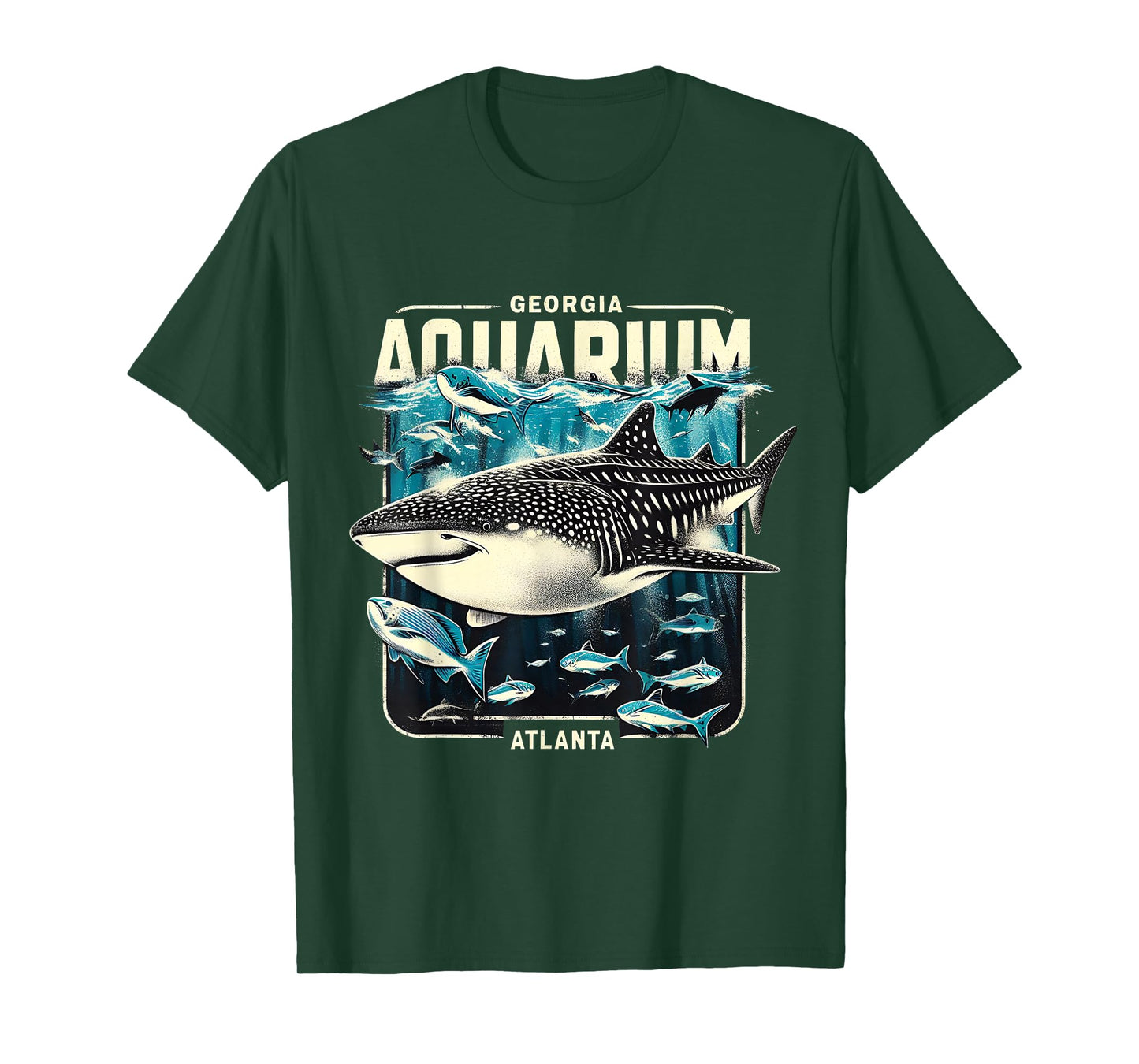 Whale Shark Ocean Life Atlanta Souvenir Art T-Shirt