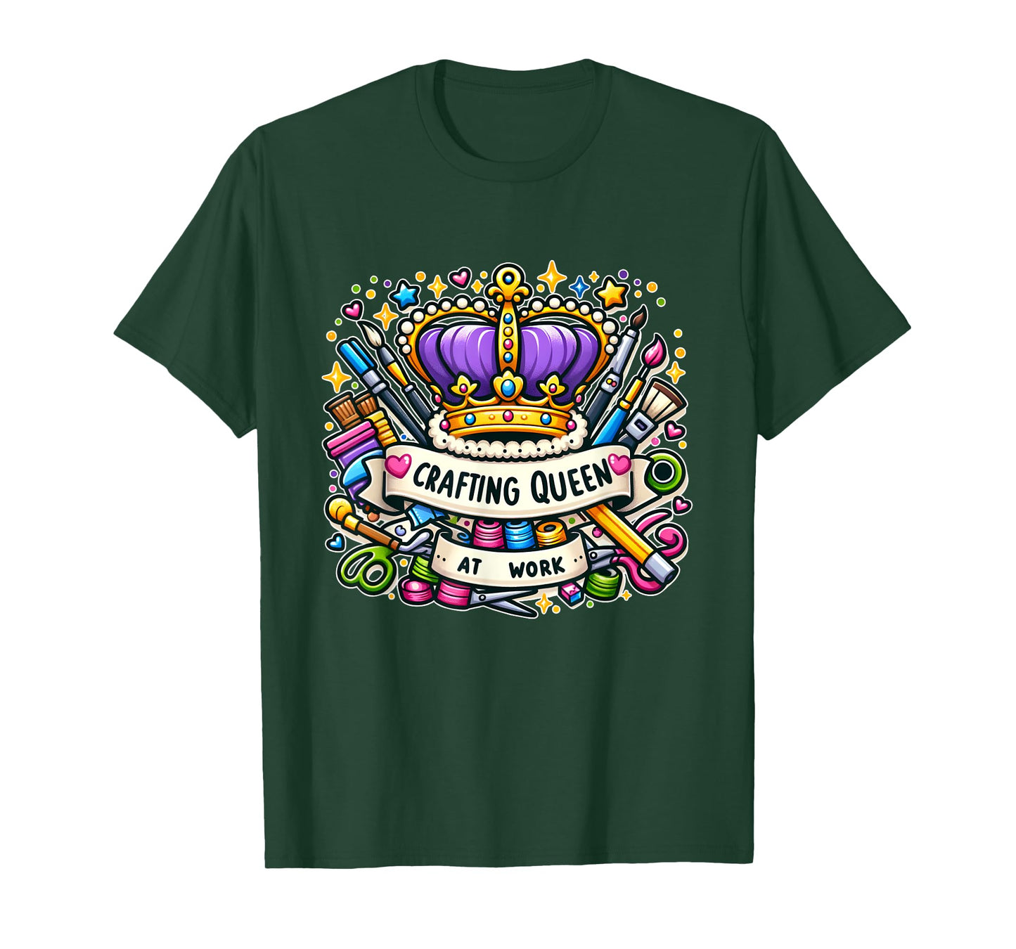 Crafting Queen At Work Unique Crafter T-Shirt