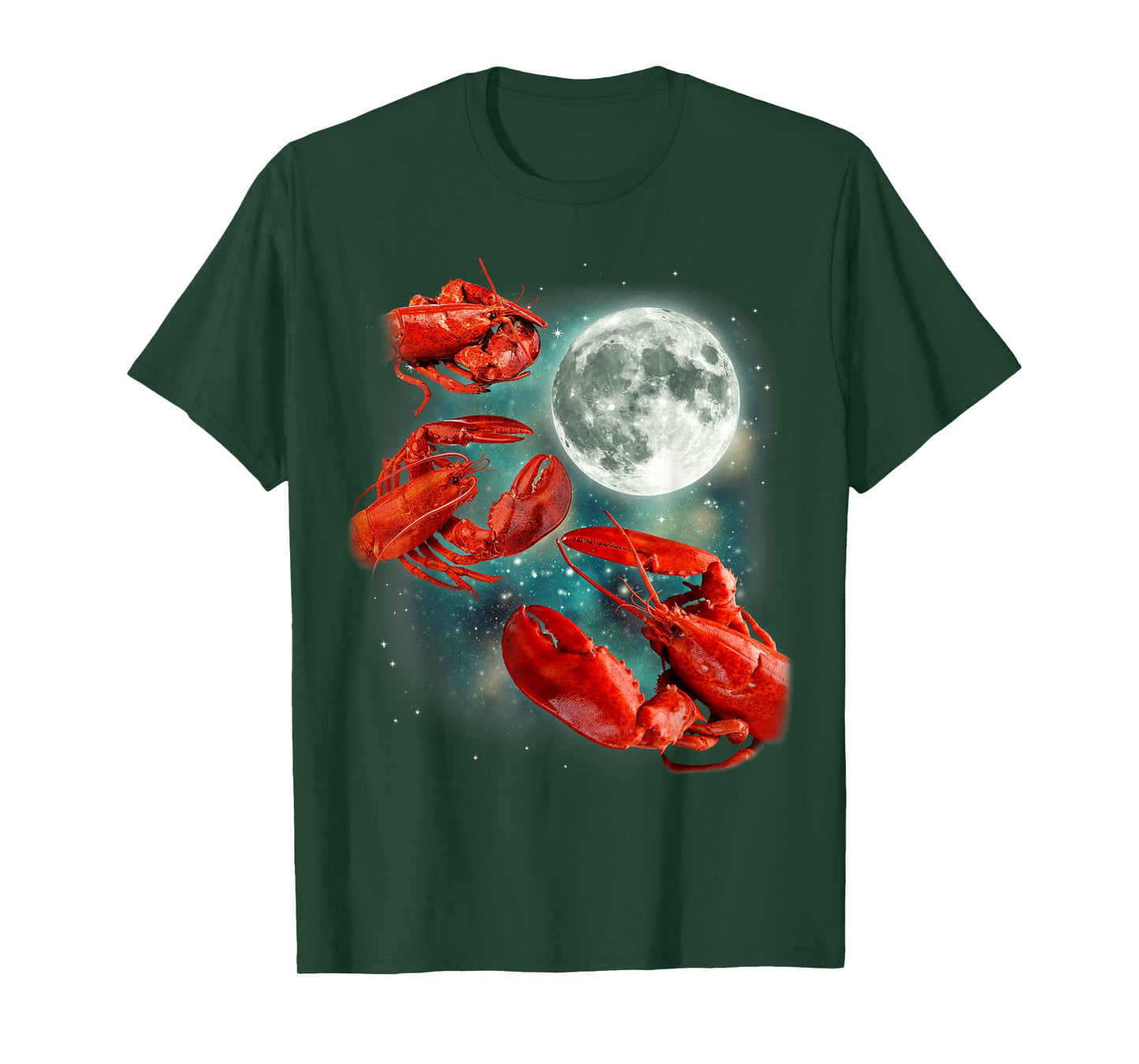Three Lobster Moon | 3 Crustaceans Sea Lover Parody T-Shirt