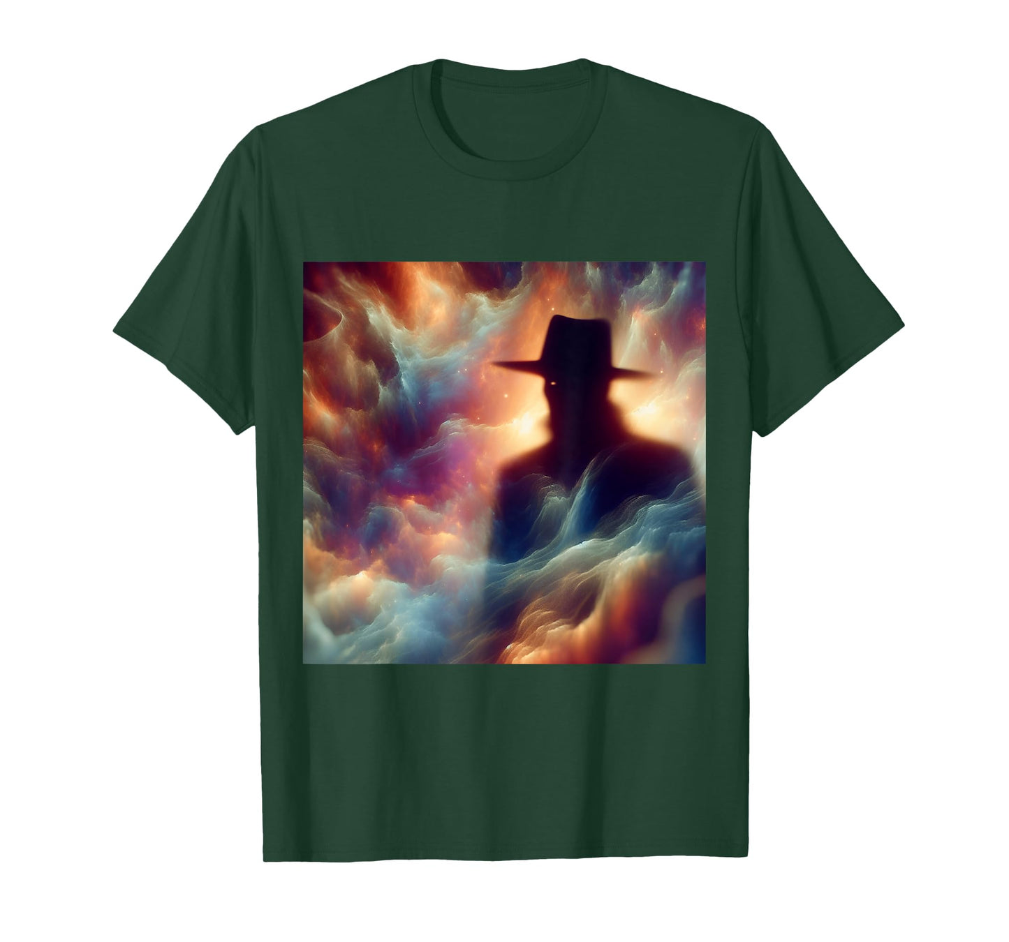 The Hat Man Shadow Person Nightmare Paranormal Horror Print T-Shirt
