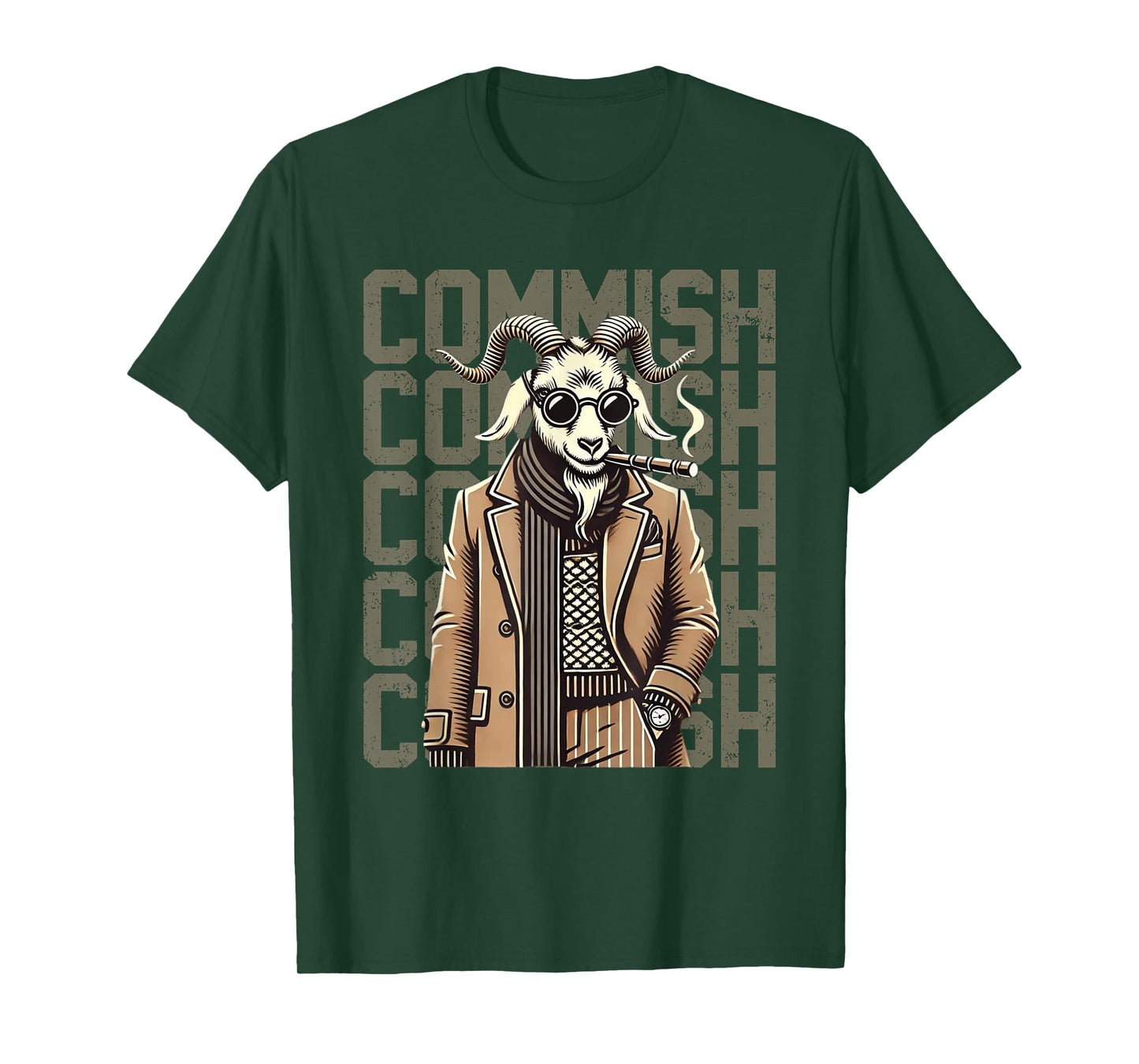 Fantasy Football Commissioner Funny Draft Goat Commish T-Shirt