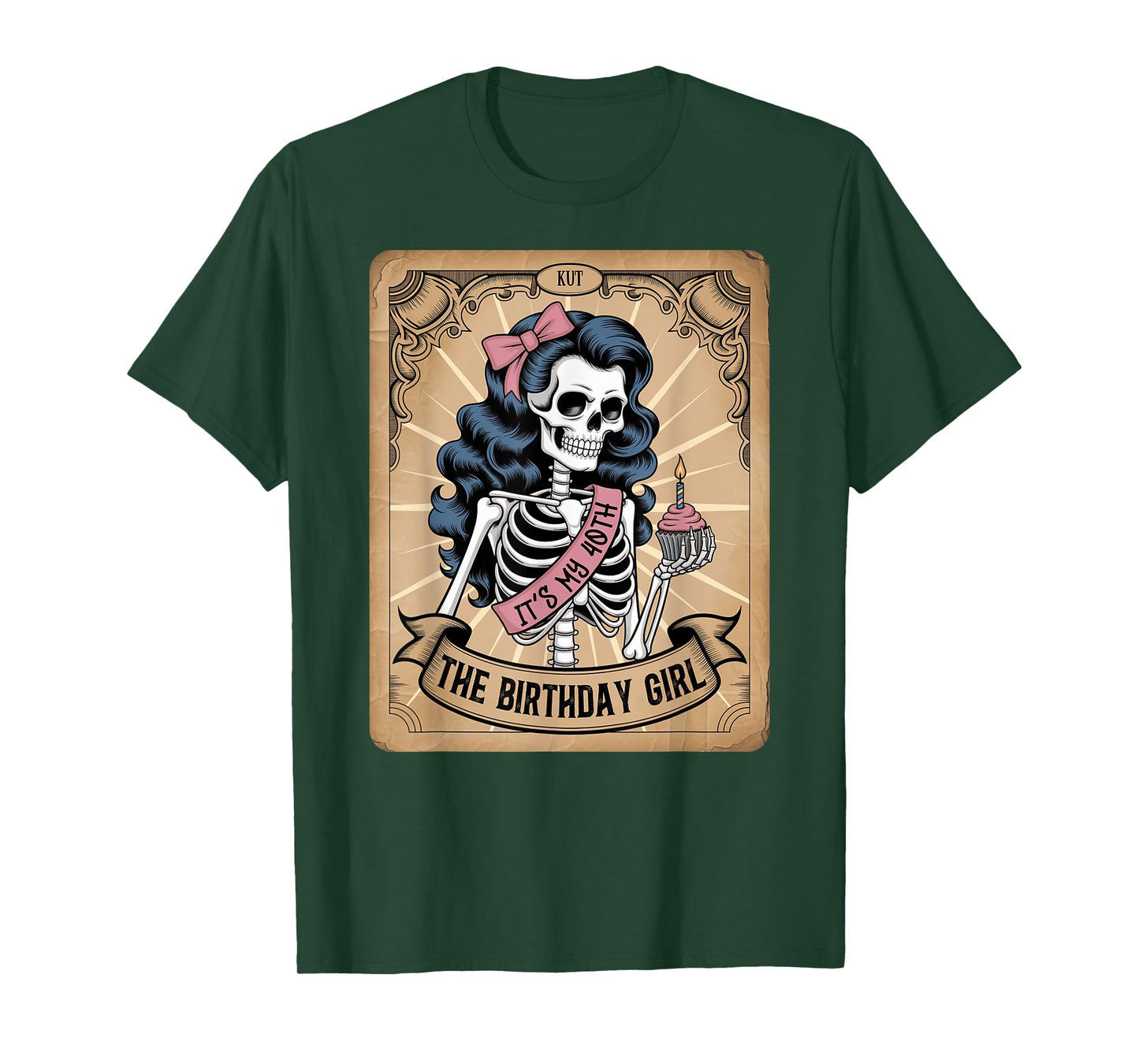 It's My 40th Birthday Tarot Card Funny Skeleton Birthday T-Shirt