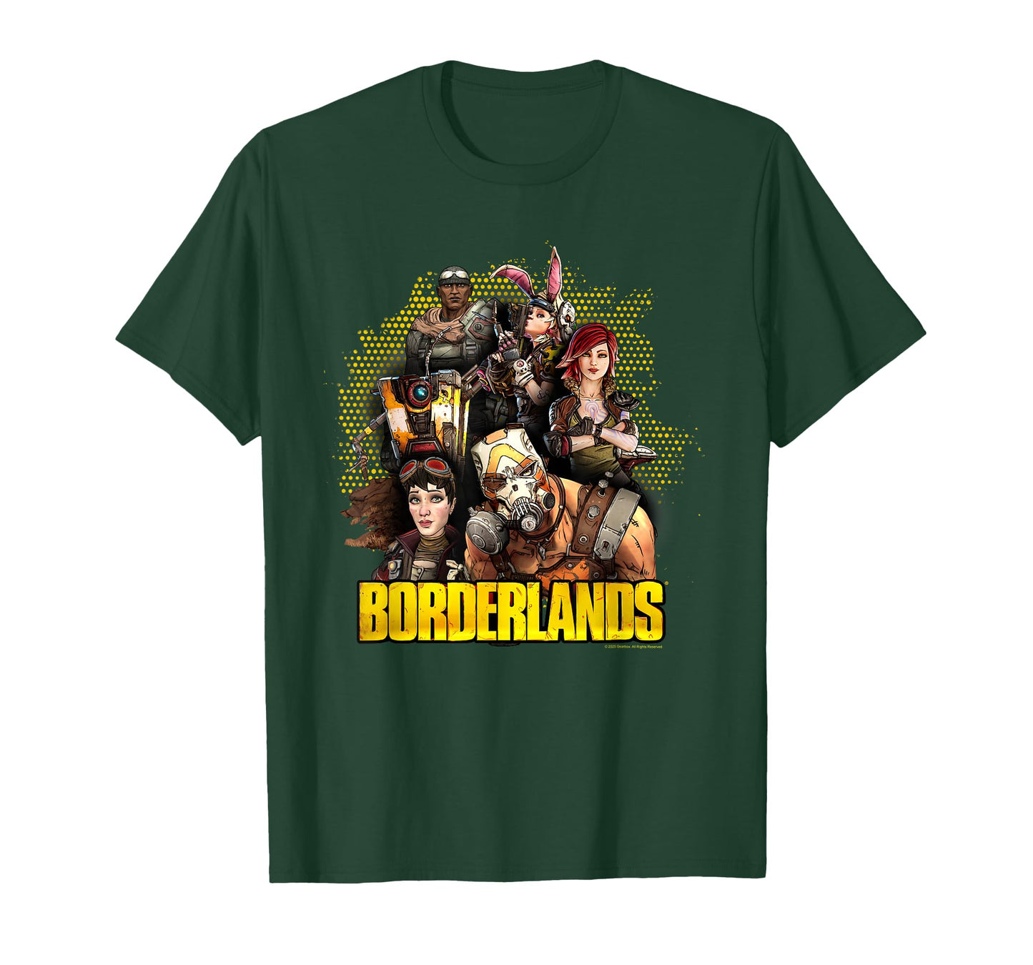 Borderlands Full Cast Collage with Logo Video Game T-Shirt