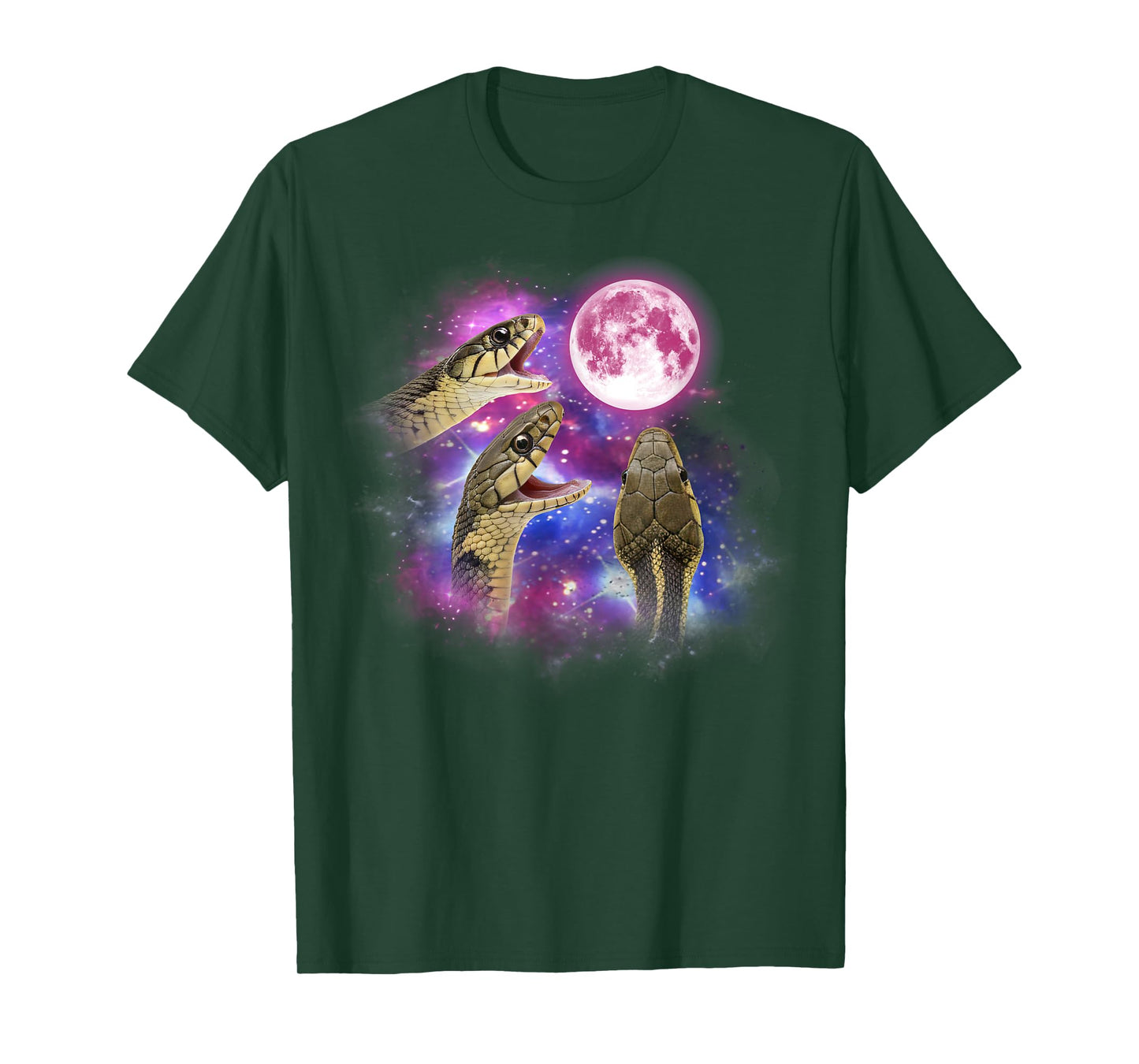 Garter snake Howling At The Moon Wildlife colorful Snake T-Shirt