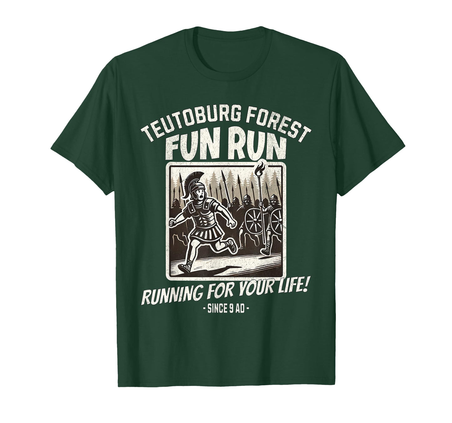 Teutoburg Forest Fun Run Funny Roman History Meme T-Shirt