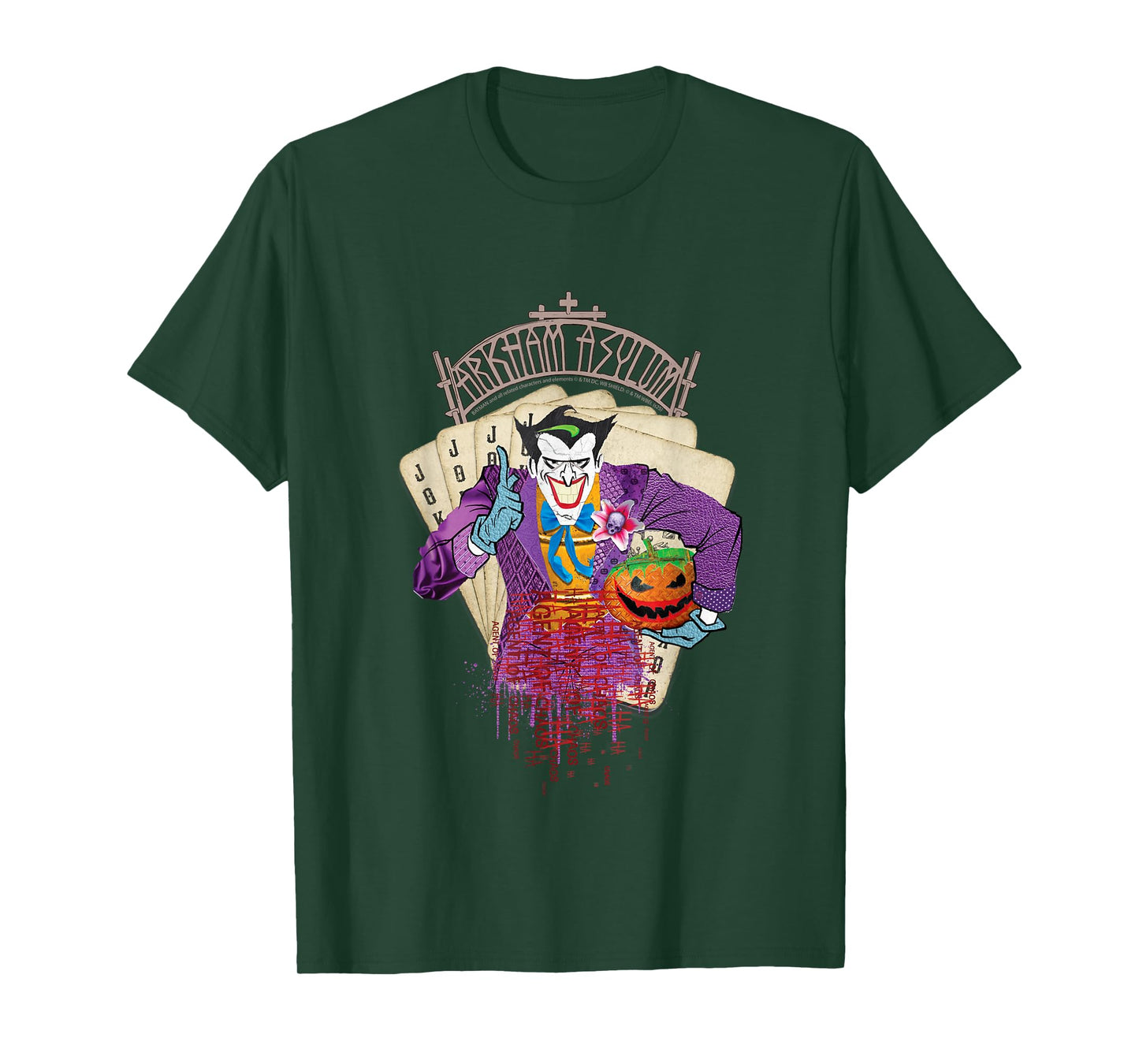 The Joker Halloween Design Arkham Asylum T-Shirt