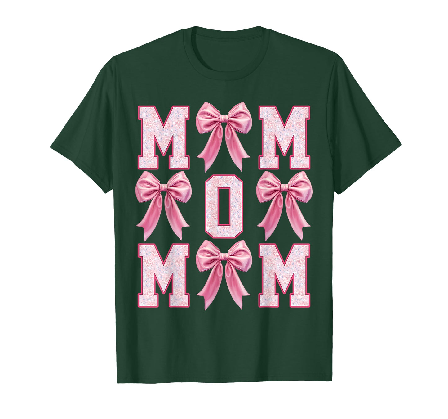 Mom Coquette Pink Bow Floral Mother's Day Mom T-Shirt