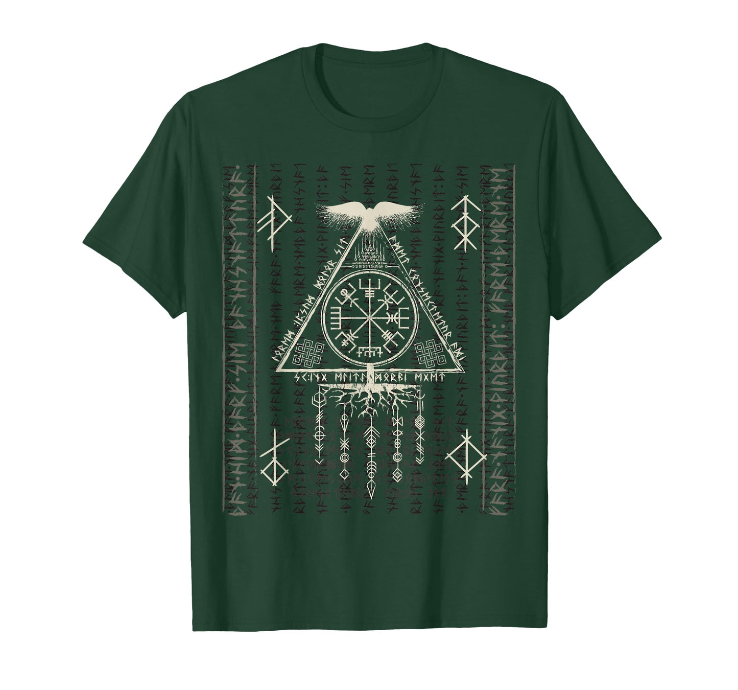 Compass Vegvisir Viking Symbol Nordic Rune Celtic Yggdrasil T-Shirt