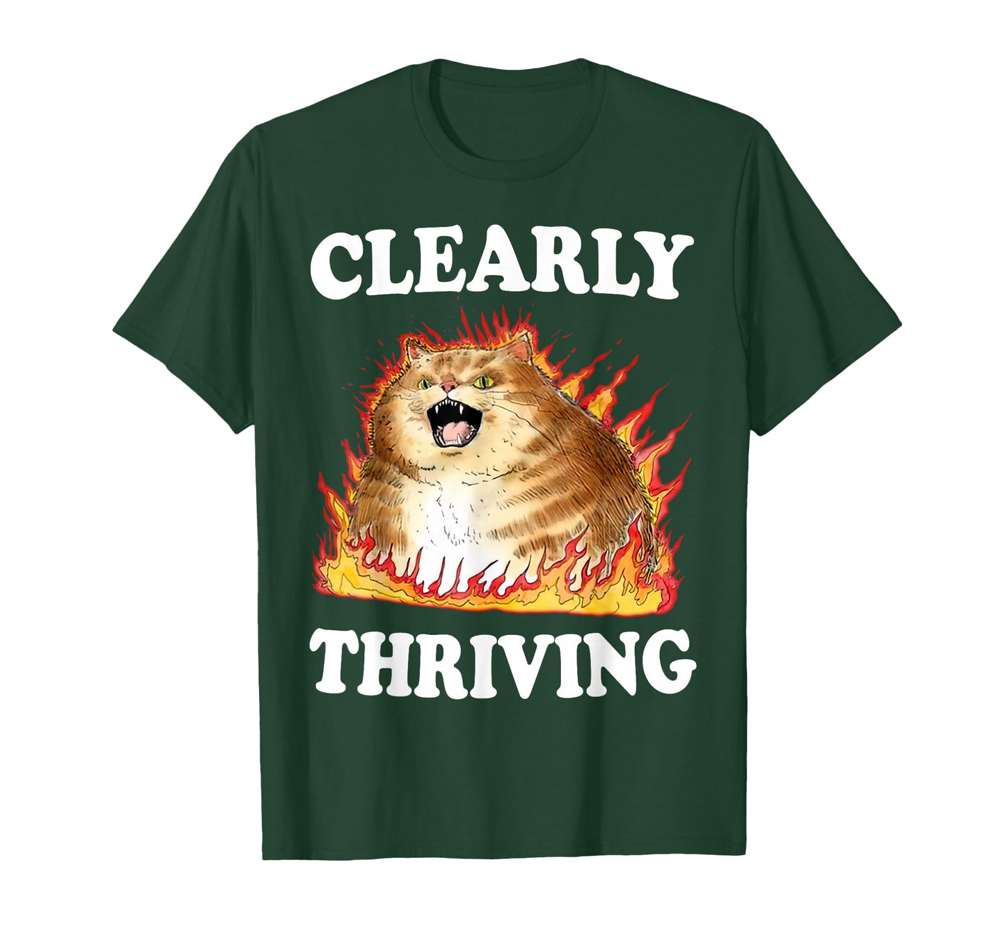 Clearly Thriving T-Shirt, Small, Black