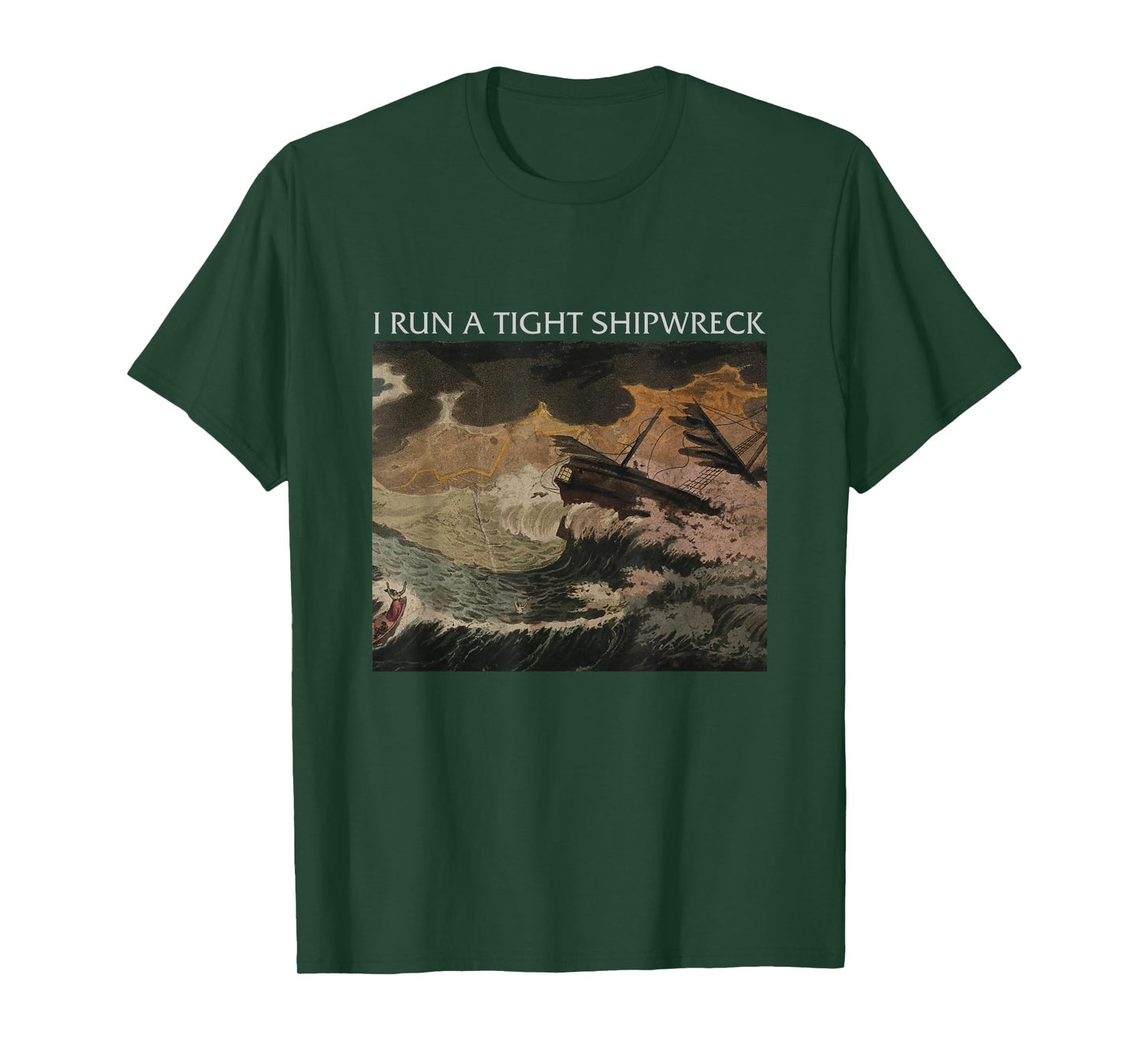 I Run Tight Shipwreck Homeschool Mama Cool Mom T-Shirt