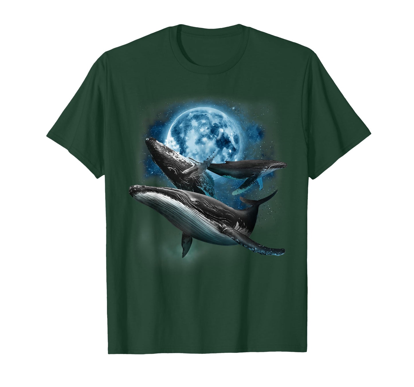 Humpback Whale Shirt - Howling at the Moon Humpback Whale T-Shirt