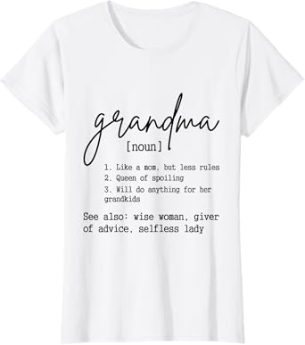 Funny Grandma Definition Quote Saying T-Shirt