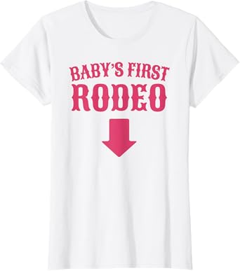 Rodeo Pregnancy Outfit Funny Mom To Be Pregnancy Cowgirl T-Shirt