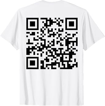 (On Back) Funny QR Fck Off Code Saying Quote For Men Women T-Shirt
