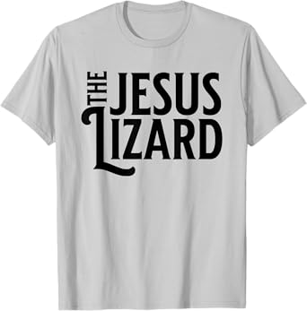 The Jesus Lizard Black Retro Vintage Text On T-Shirt