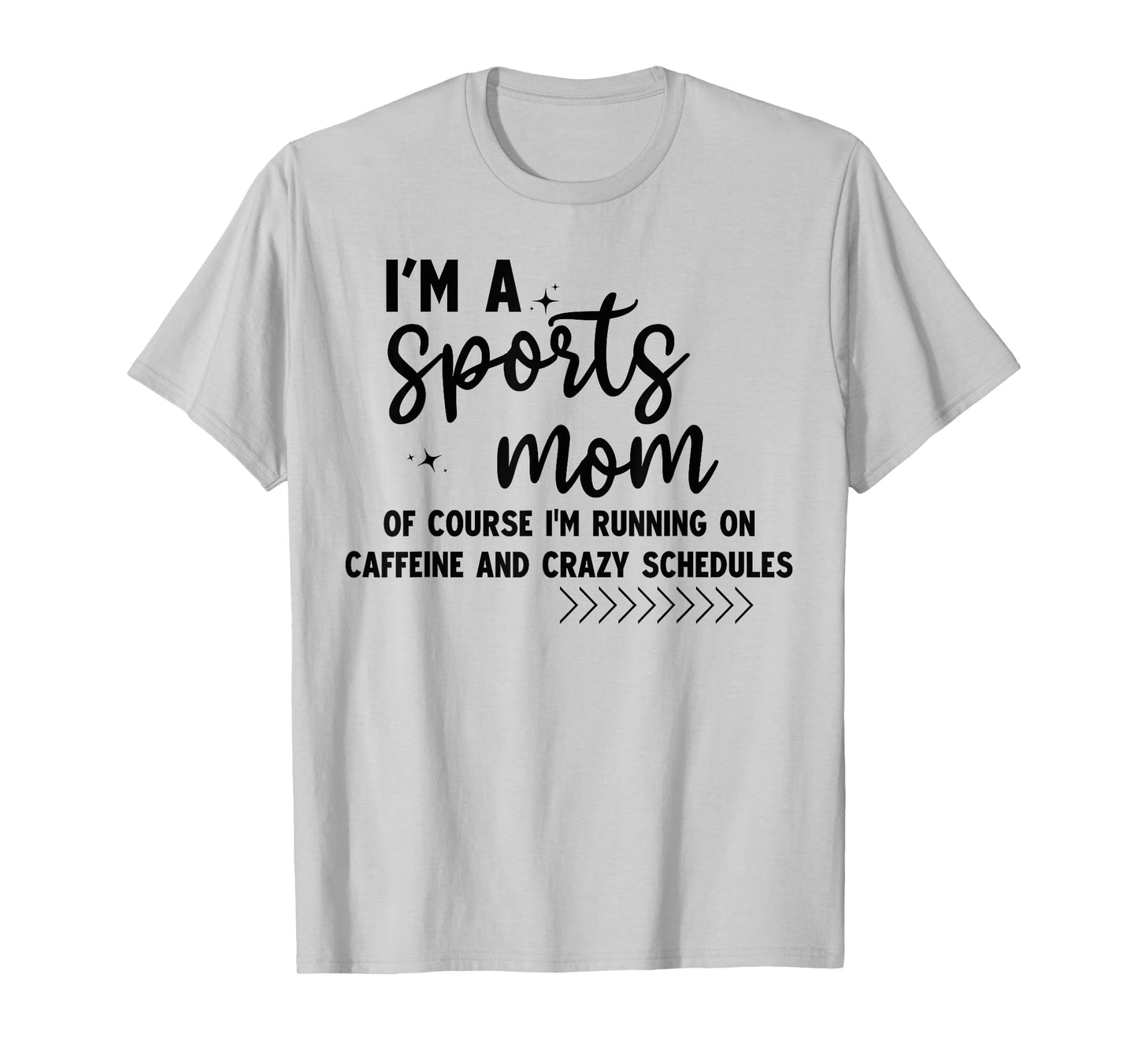 Retro I'm A Sports Mom Of Course I’m Running On Caffeine T-Shirt