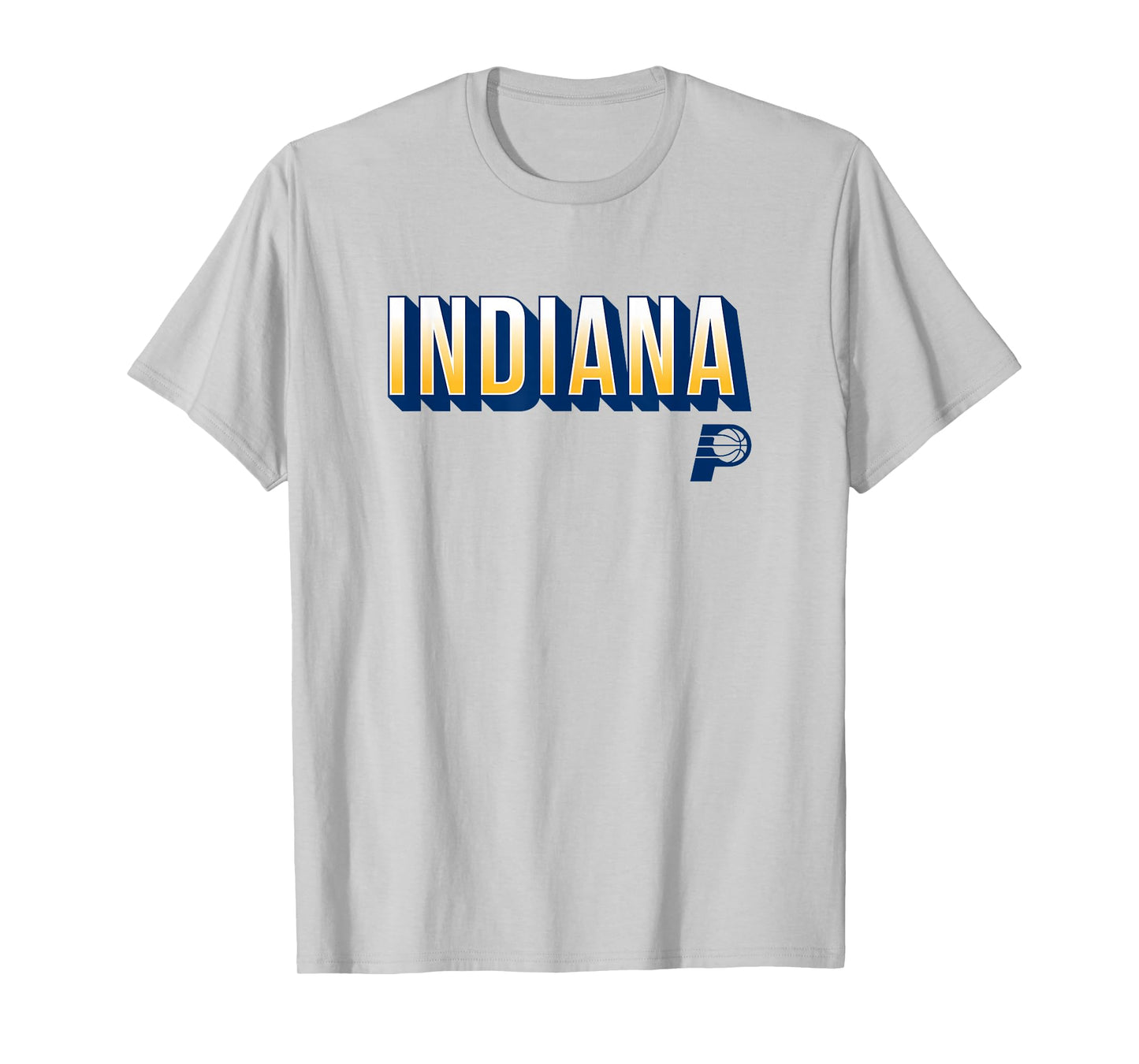 NBA - Indiana Pacers City Wordmark Logo Gold T-Shirt
