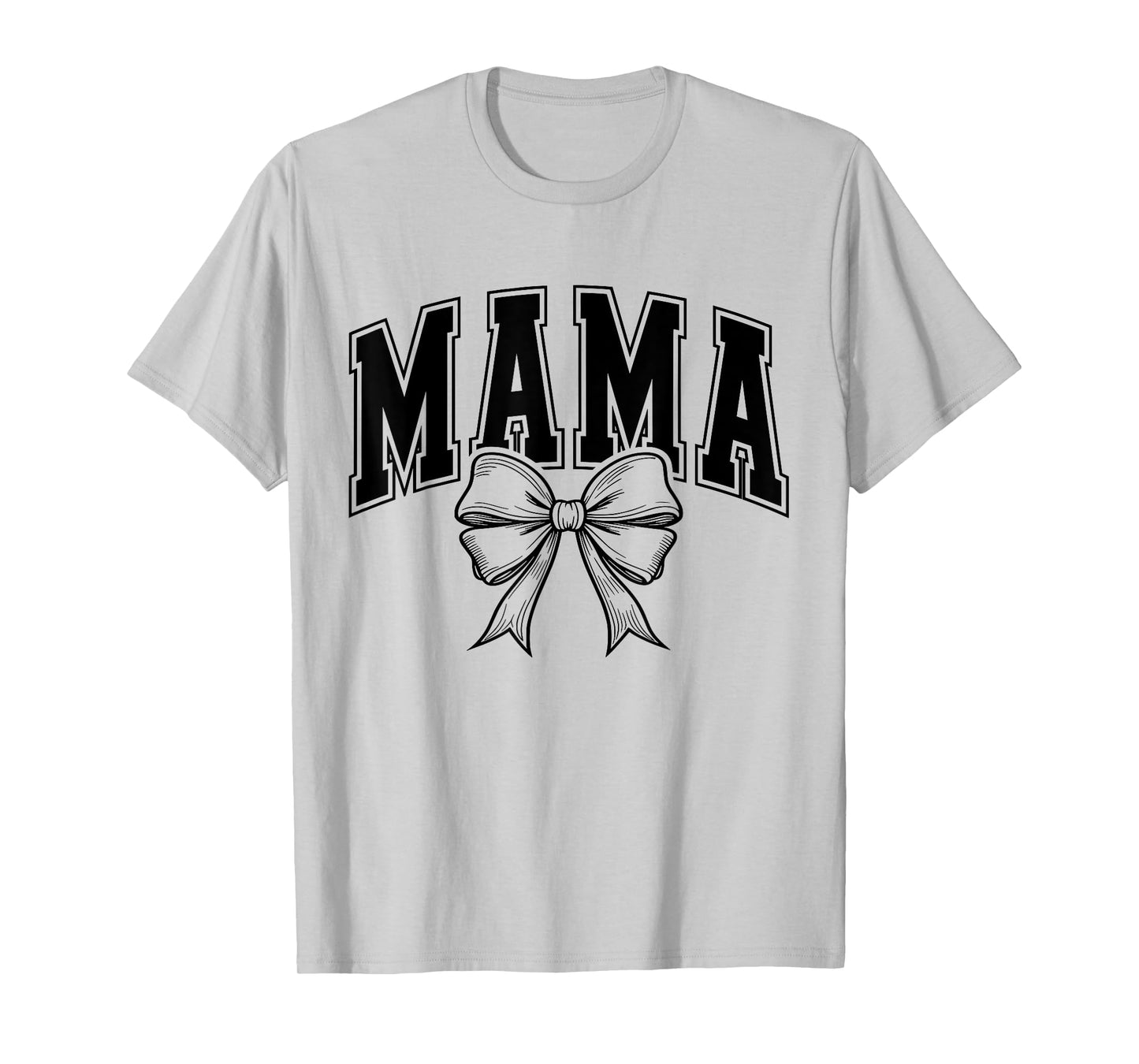 Retro Checkered Mama Coquette Bow Mom Mothers Day Women's T-Shirt