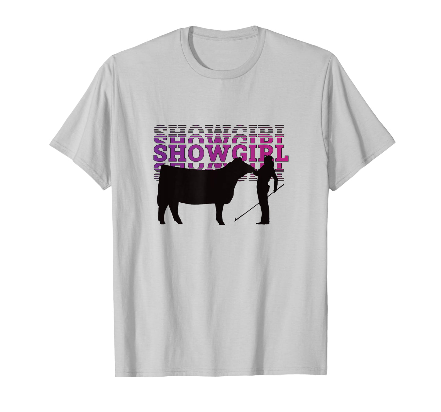 Showgirl Livestock Cattle Showing - Fun Show Cattle T-Shirt