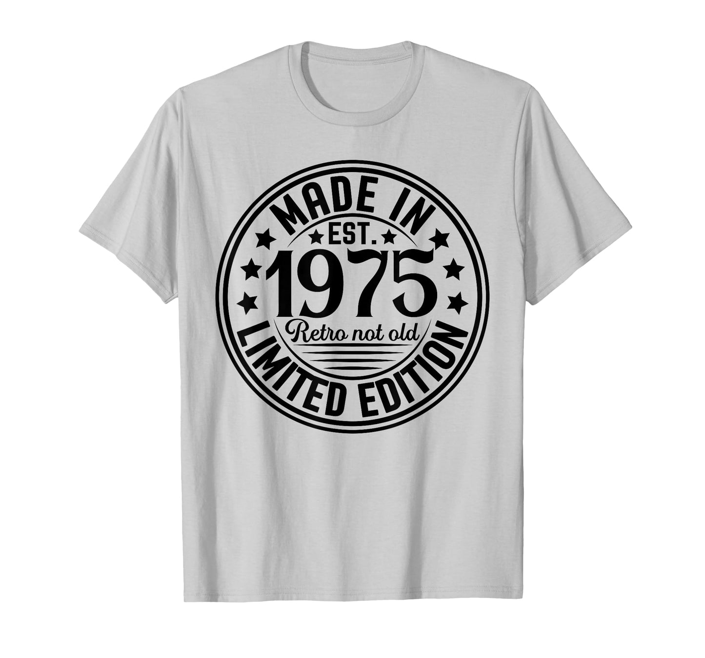 Made In 1975 Birthday Limited Edition Retro T-Shirt