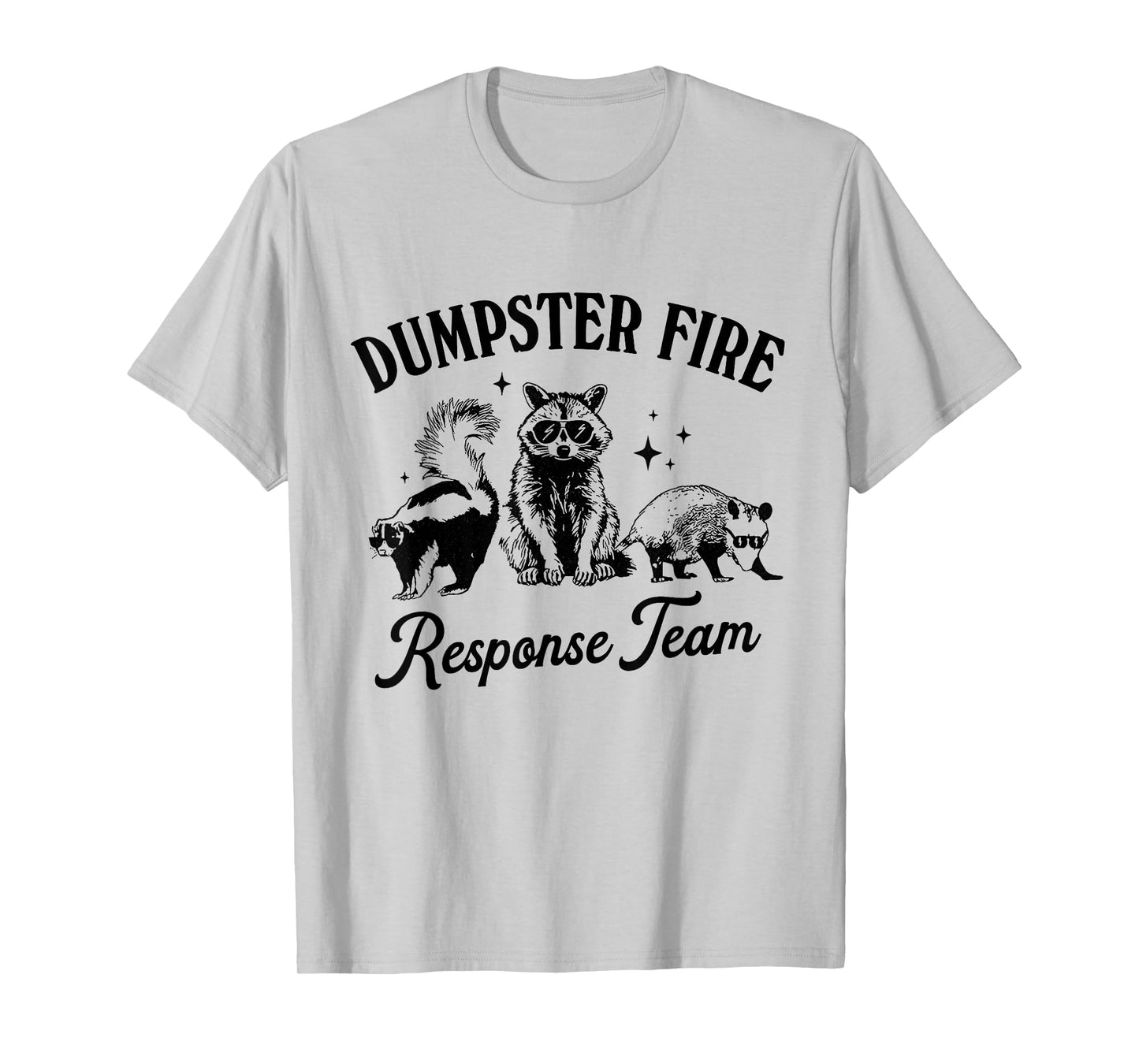 Dumpster Fire Response Team, raccoon trash panda meme T-Shirt