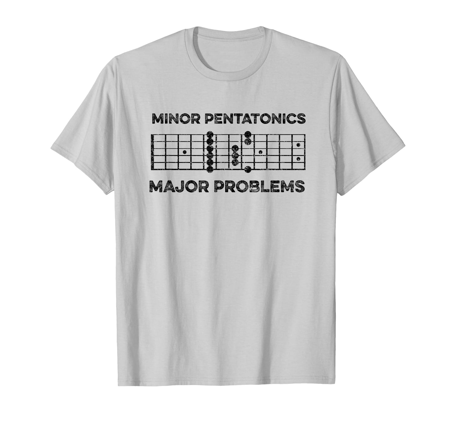Blues Guitar Meme Minor Pentatonic Graphic Guitar Players T-Shirt