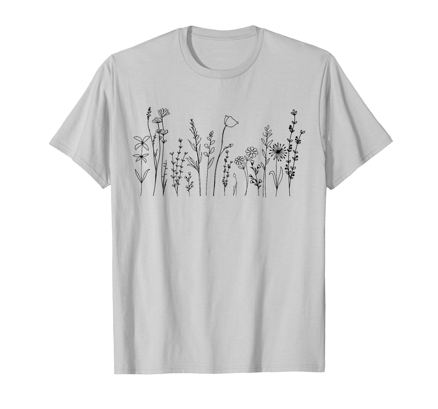 Vintage Flower Graphic For Women Wildflower Floral Gardening T-Shirt