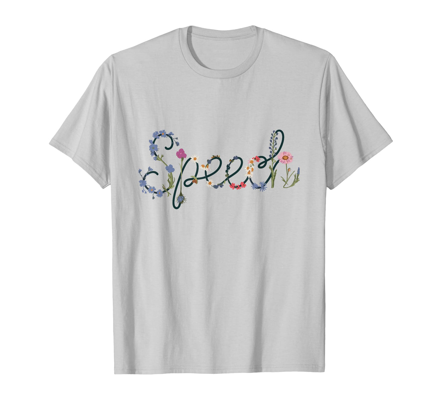 Speech Therapy Wildflower Floral SLP T-Shirt