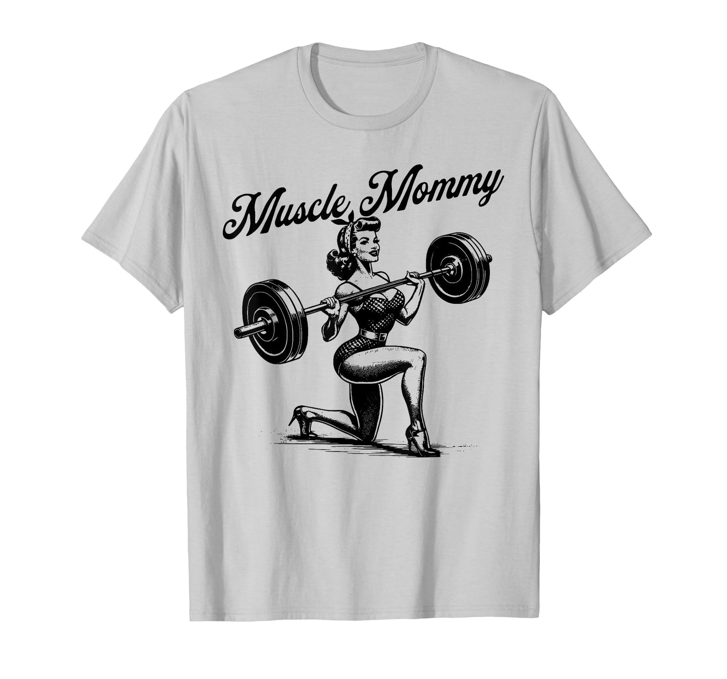Muscle Mommy Funny Mama Happy Mother's Day Mom Life Retro T-Shirt