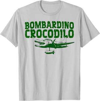 BOMBARDINO CROCODILO Funny Kids Italian Brainrot Meme Tee T-Shirt