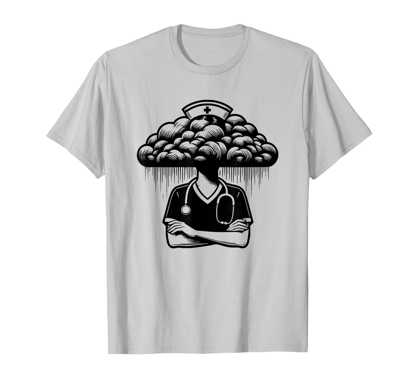 Medical School Nurse Nursing Black Cloud T-Shirt