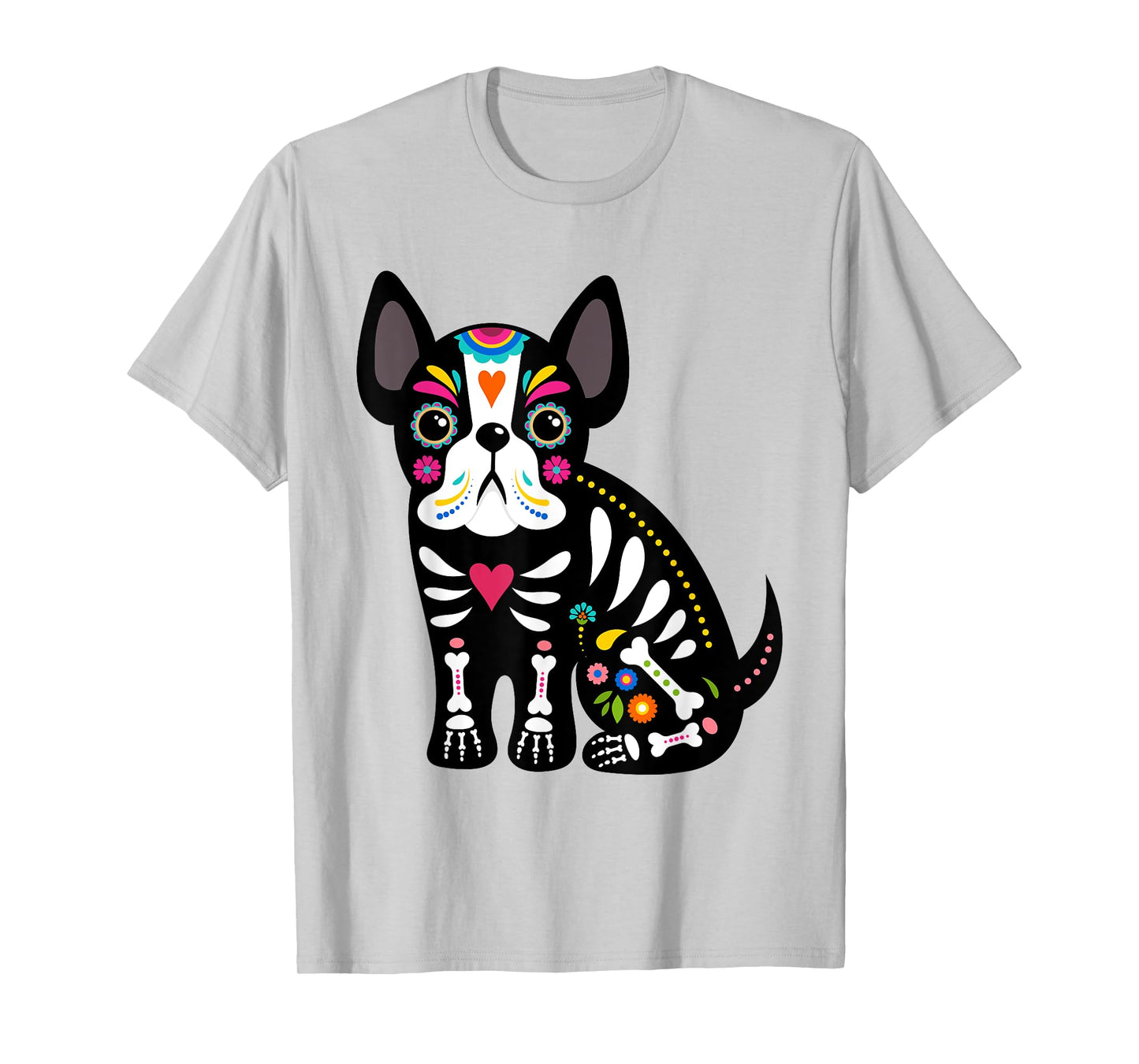 Dia de los Muertos Dog Lover Sugar Skull Mexican Halloween T-Shirt