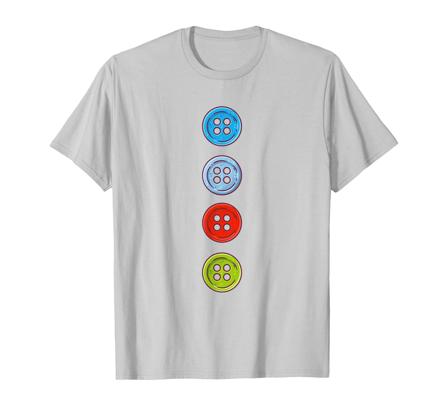 Four Groovy Buttons Blue Cat Funny Halloween Costume Kids T-Shirt - T-Shirt | Ash