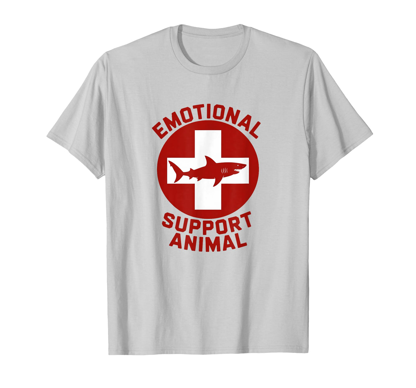 Emotional Support Shark Funny Cartoon Ocean Animal T-Shirt
