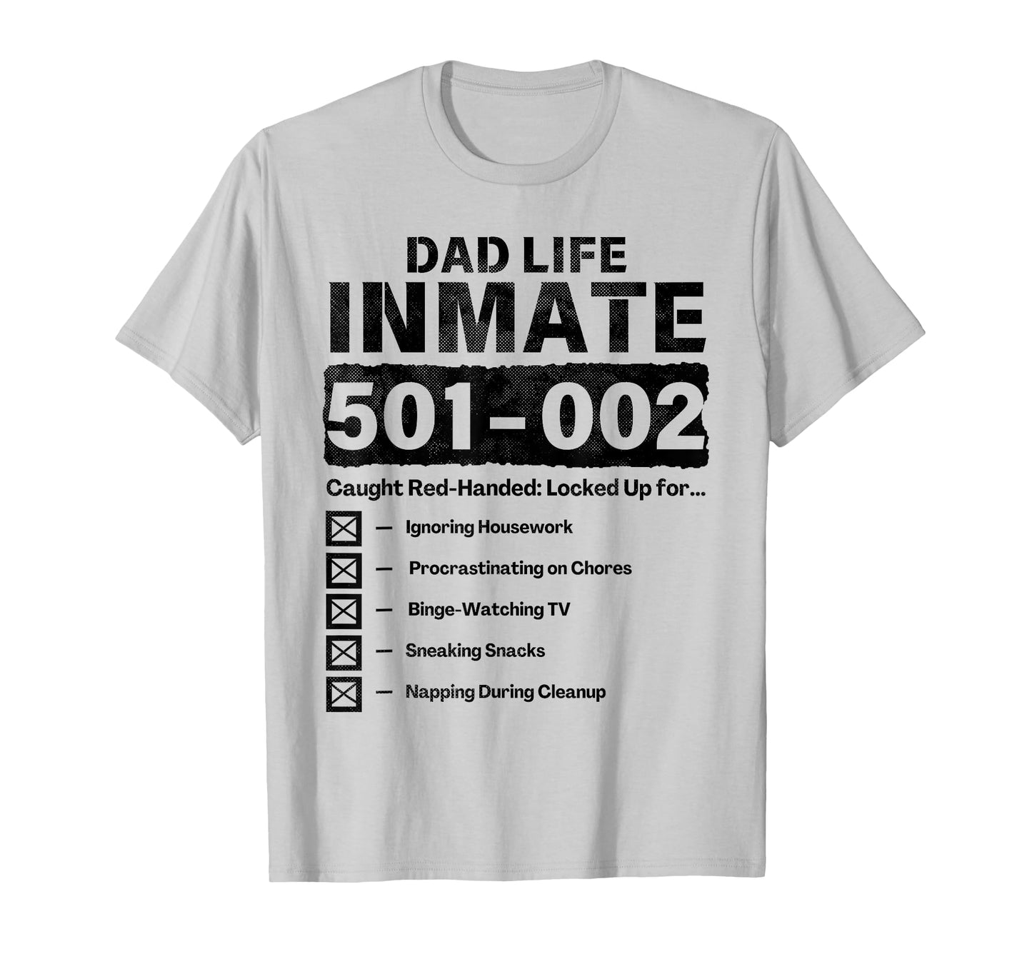 Dad Life Inmate Funny Matching Halloween Costume T-Shirt
