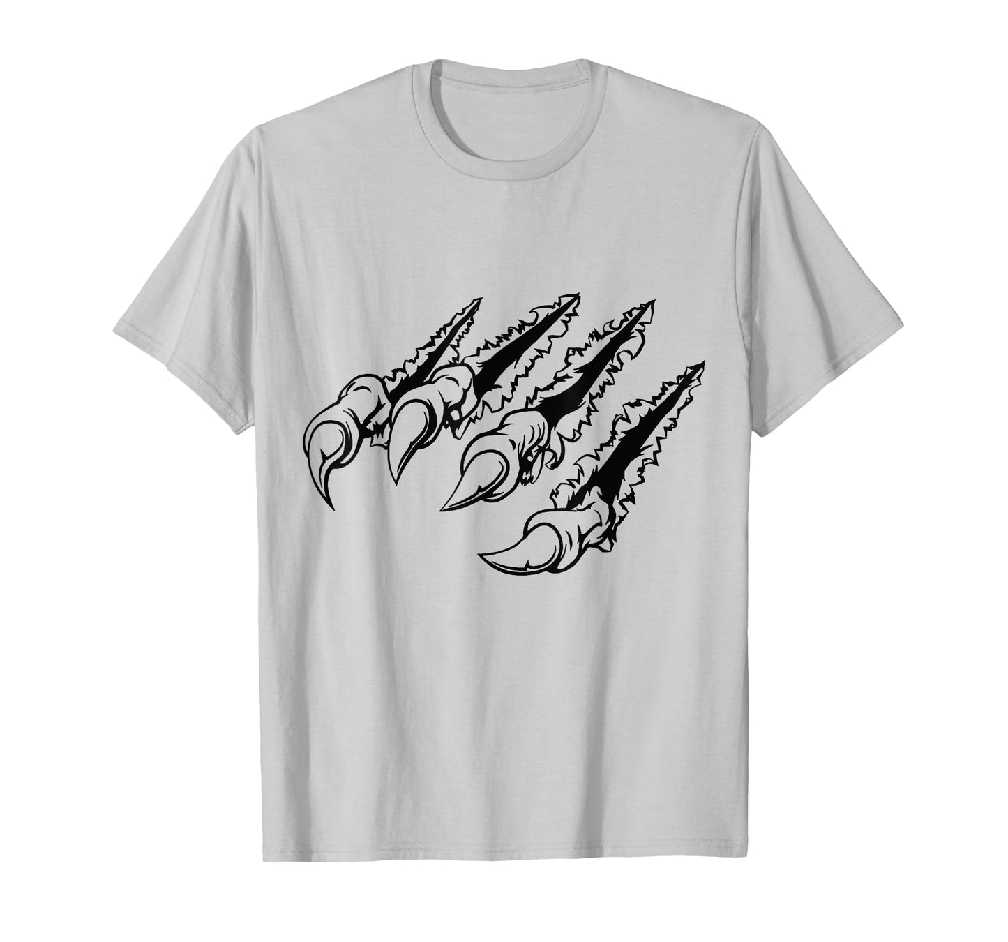 Tiger Cat Claw Mark Wild Animal Scratch Claw T-Shirt Men Tee T-Shirt