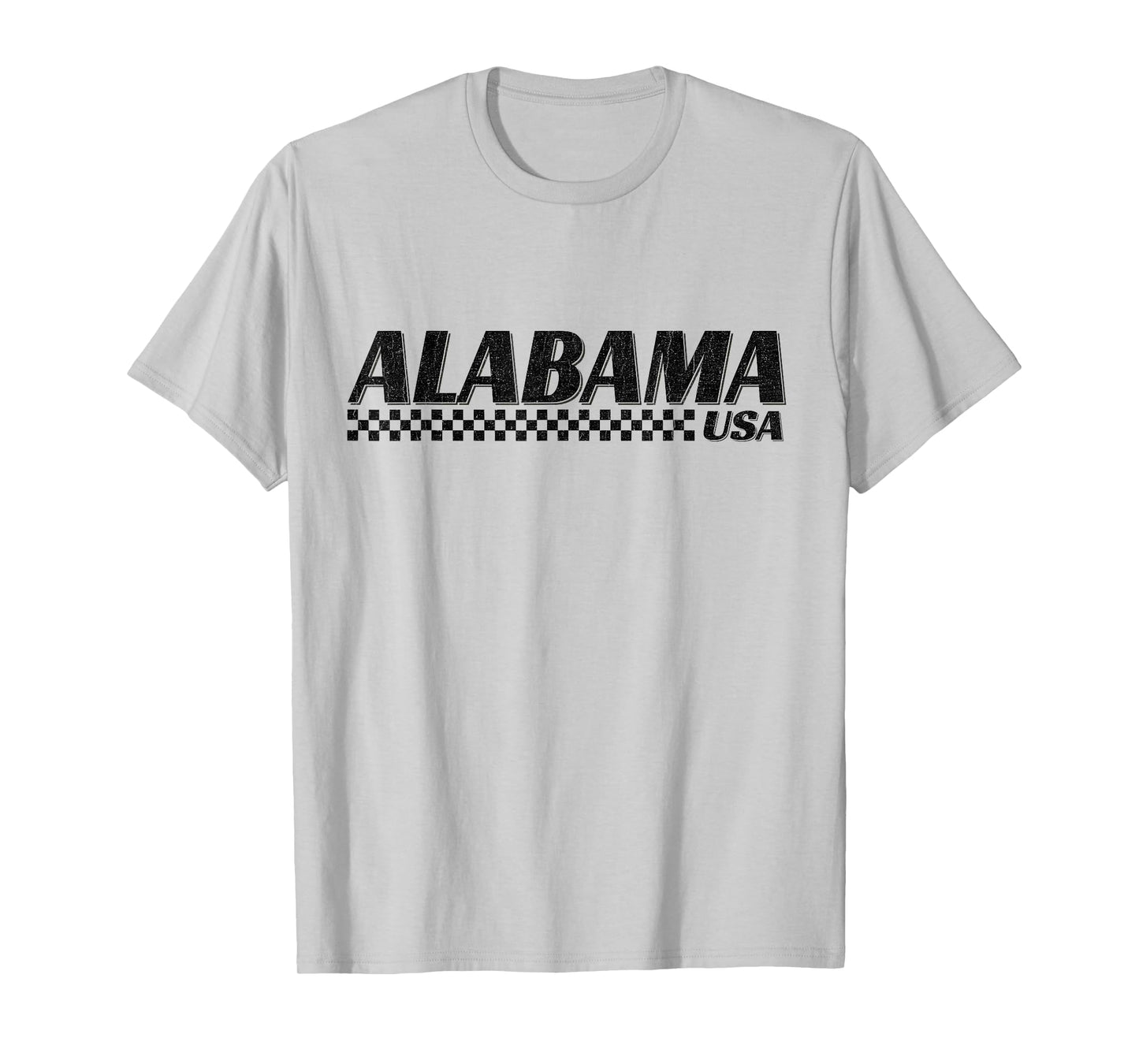 Alabama USA Checkered Flag AL State Racing T-Shirt