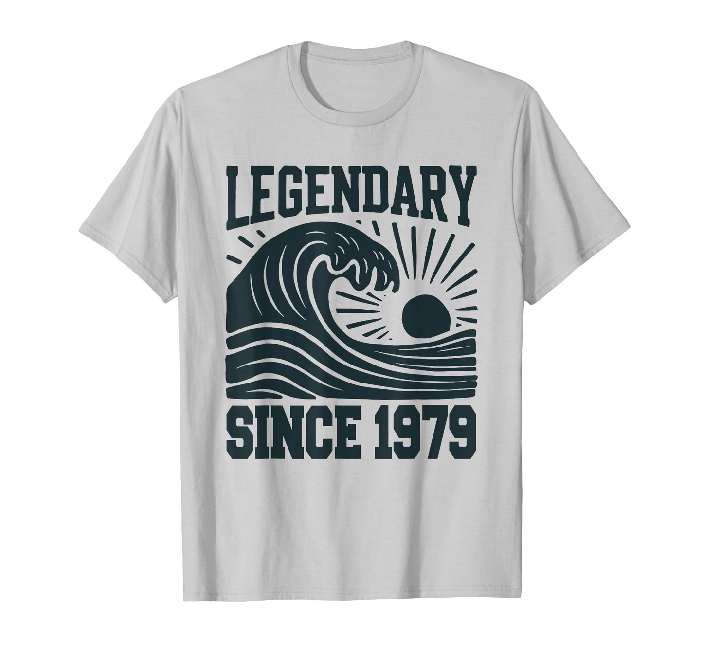 Legendary Since 1979 Birthday Vintage Retro Wave Sun T-Shirt