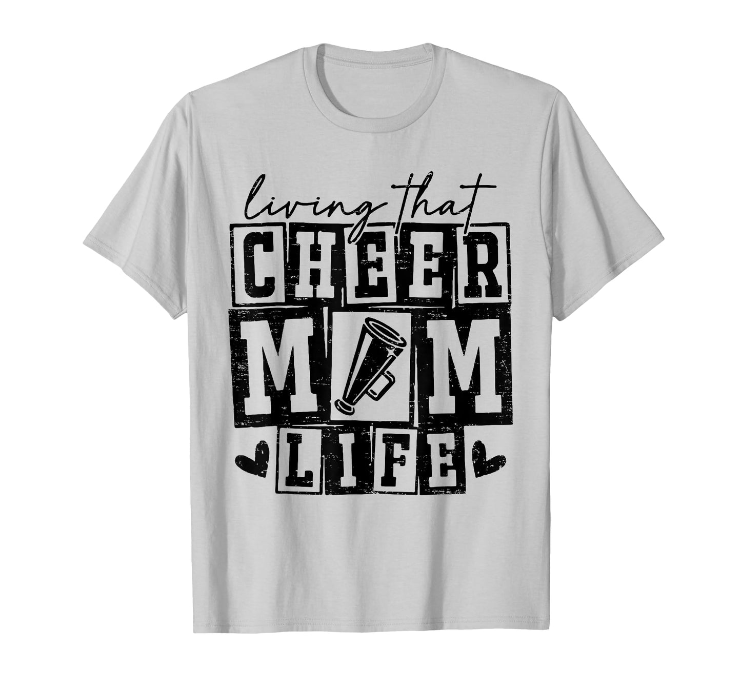 Livin' That Cheer Mom Life Cheerleading Game Day Mothers Day T-Shirt