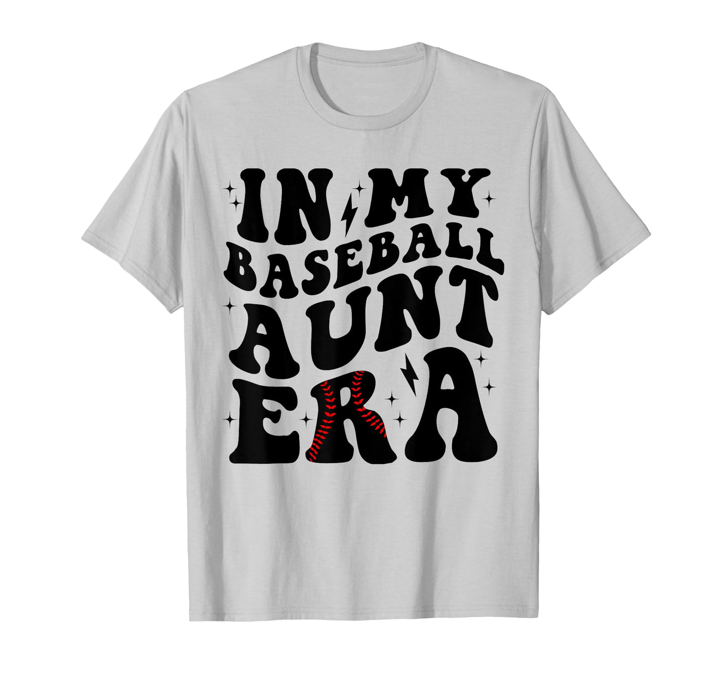 Groovy Vintage In My Baseball Aunt Era Baseball Aunt Auntie T-Shirt