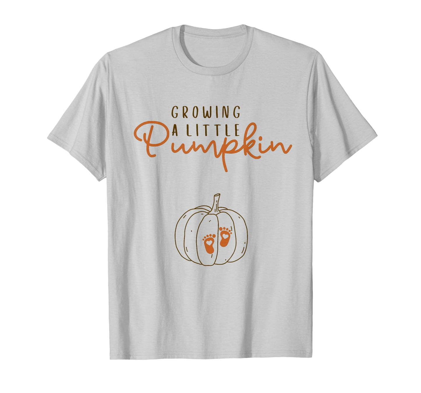 Growing A Little Pumpkin Pregnancy Reveal Halloween T-Shirt