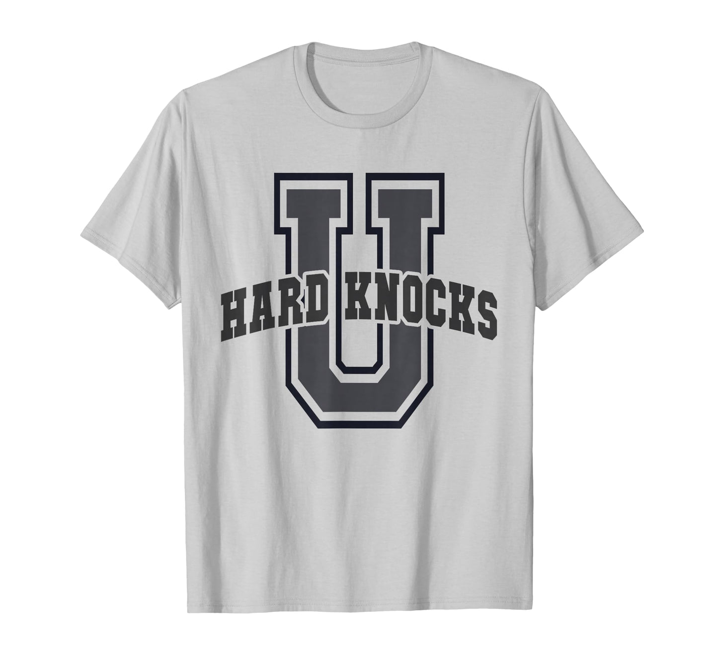 Funny University HARD KNOCKS Life College Mom Cheerleading T-Shirt