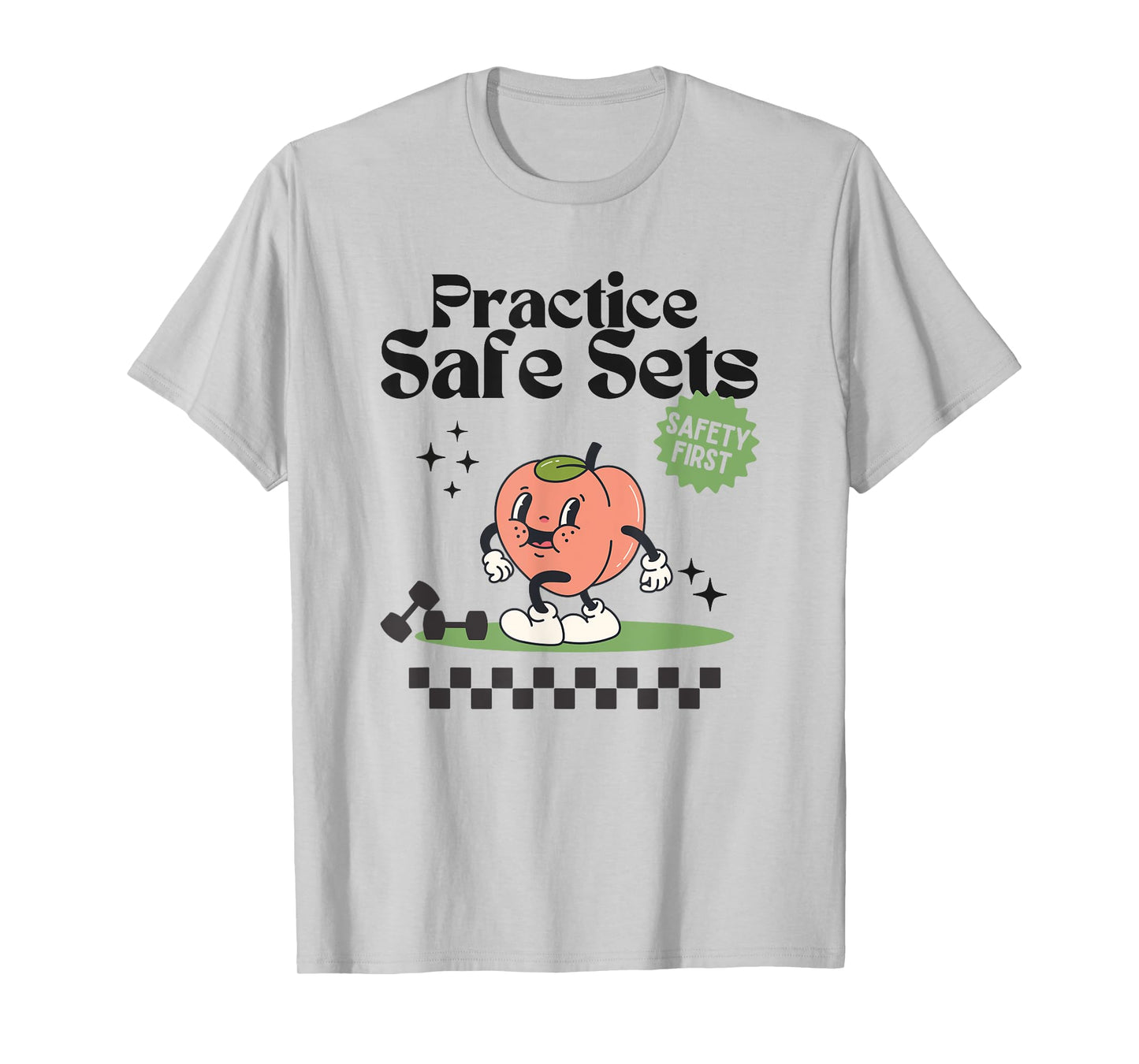 Practice Safe Set Funny Gym Weightlifting Cover T-Shirt