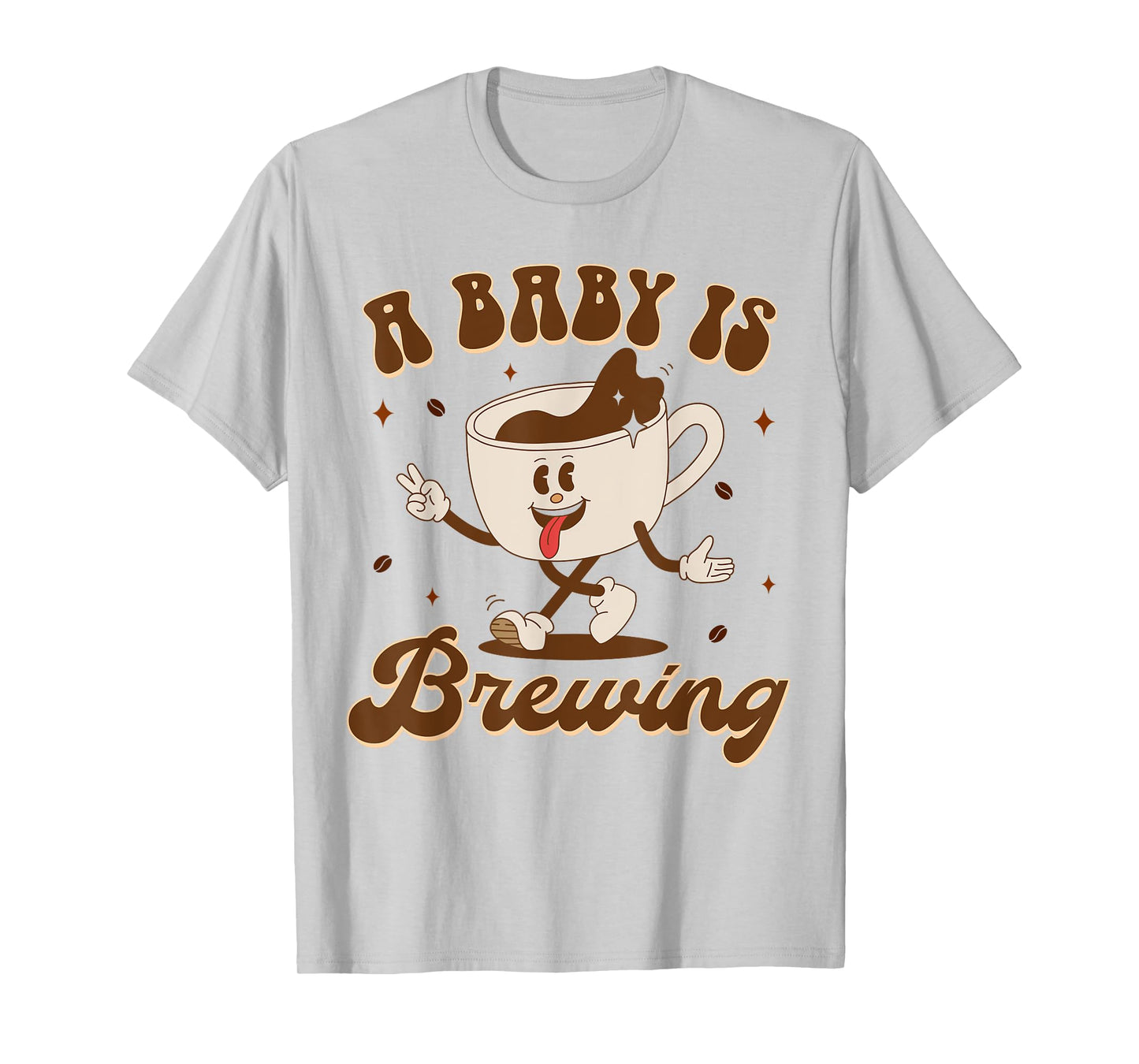 Pregnancy Announcement Mommy To Be Coffee A Baby Is Brewing T-Shirt