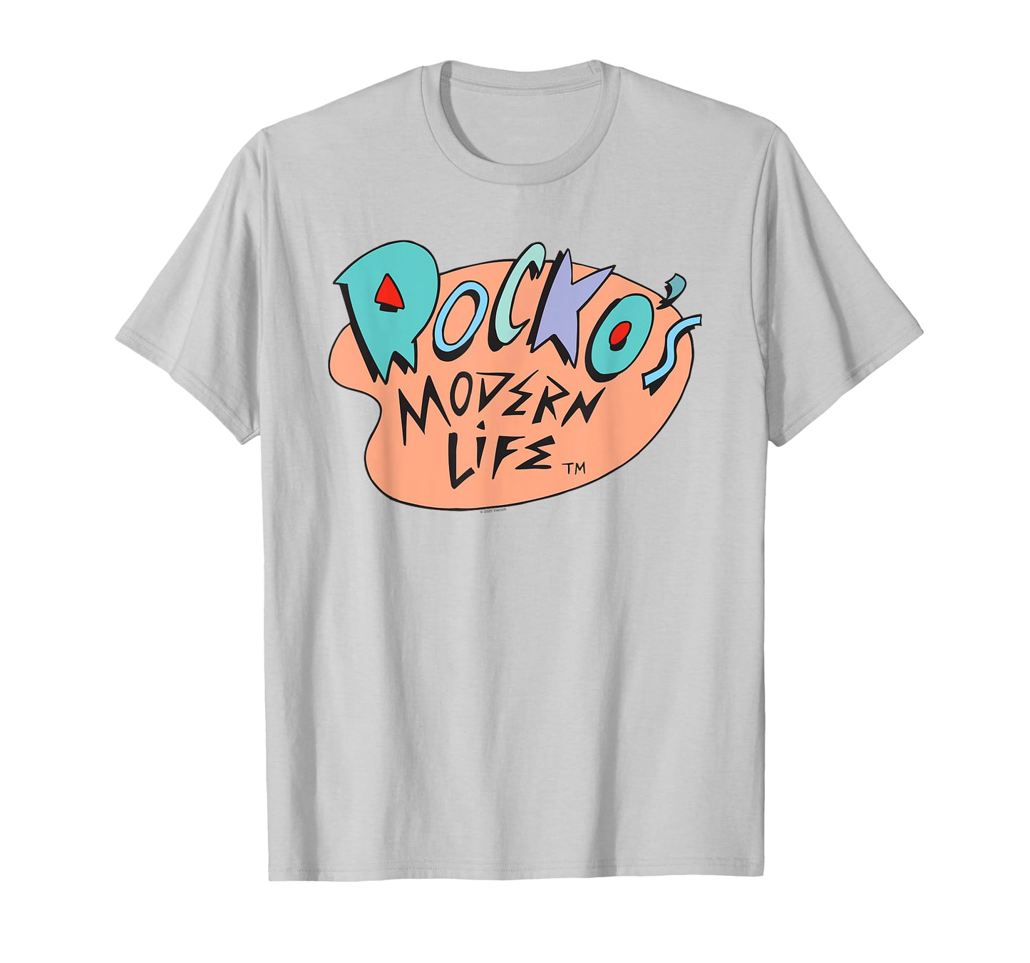 Rocko's Modern Life Retro Colorful Cartoon Show Logo T-Shirt