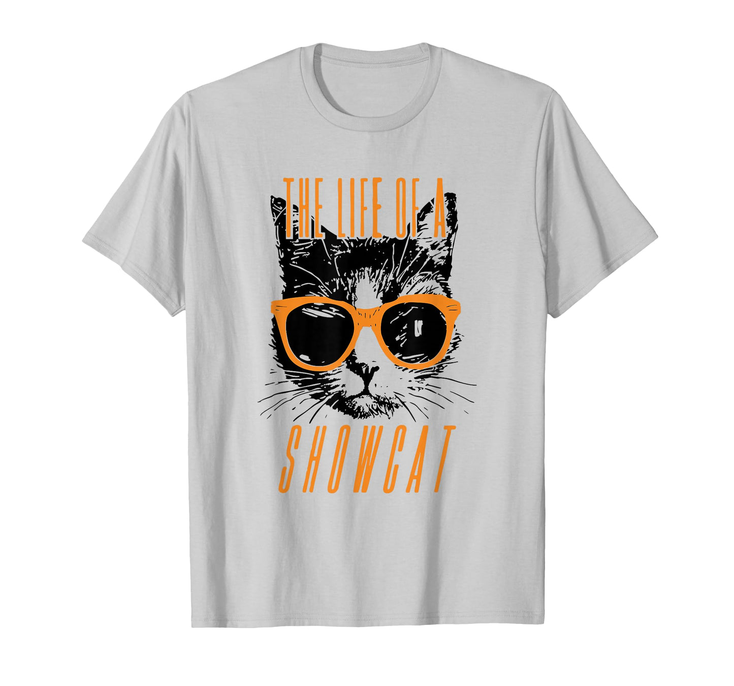 Funny Cat Lover The Life of A Showcat Cute Orange Girl Women T-Shirt